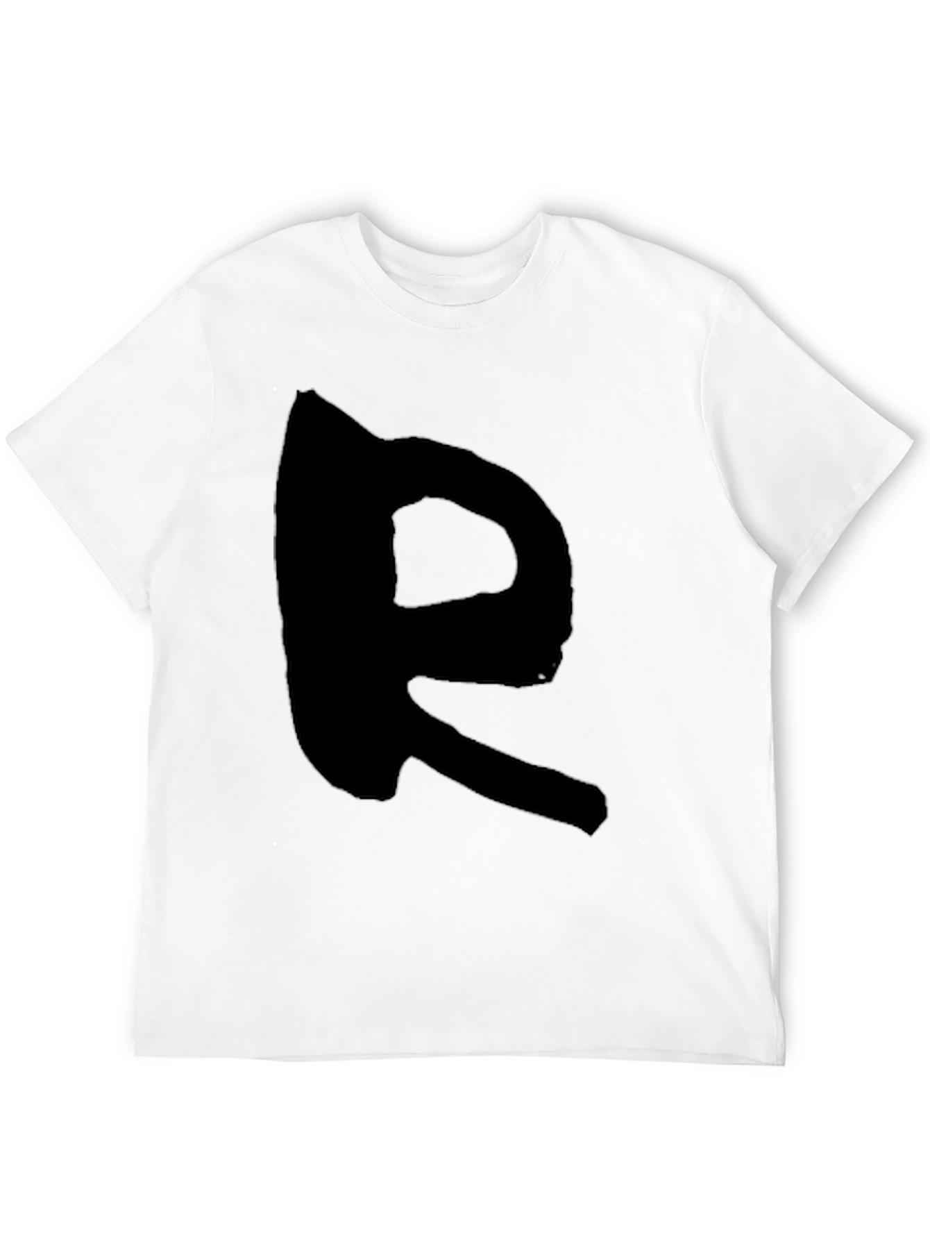 Black Black T-Shirt with Bold R Design view 12