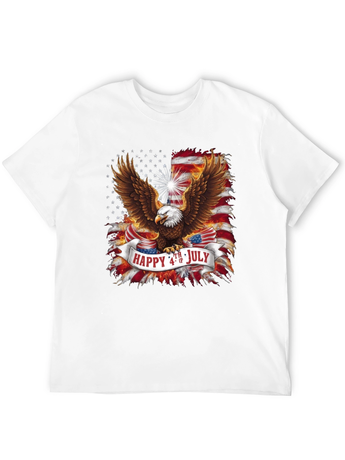 Black Patriotic Eagle 4th of July Graphic Tee view 12