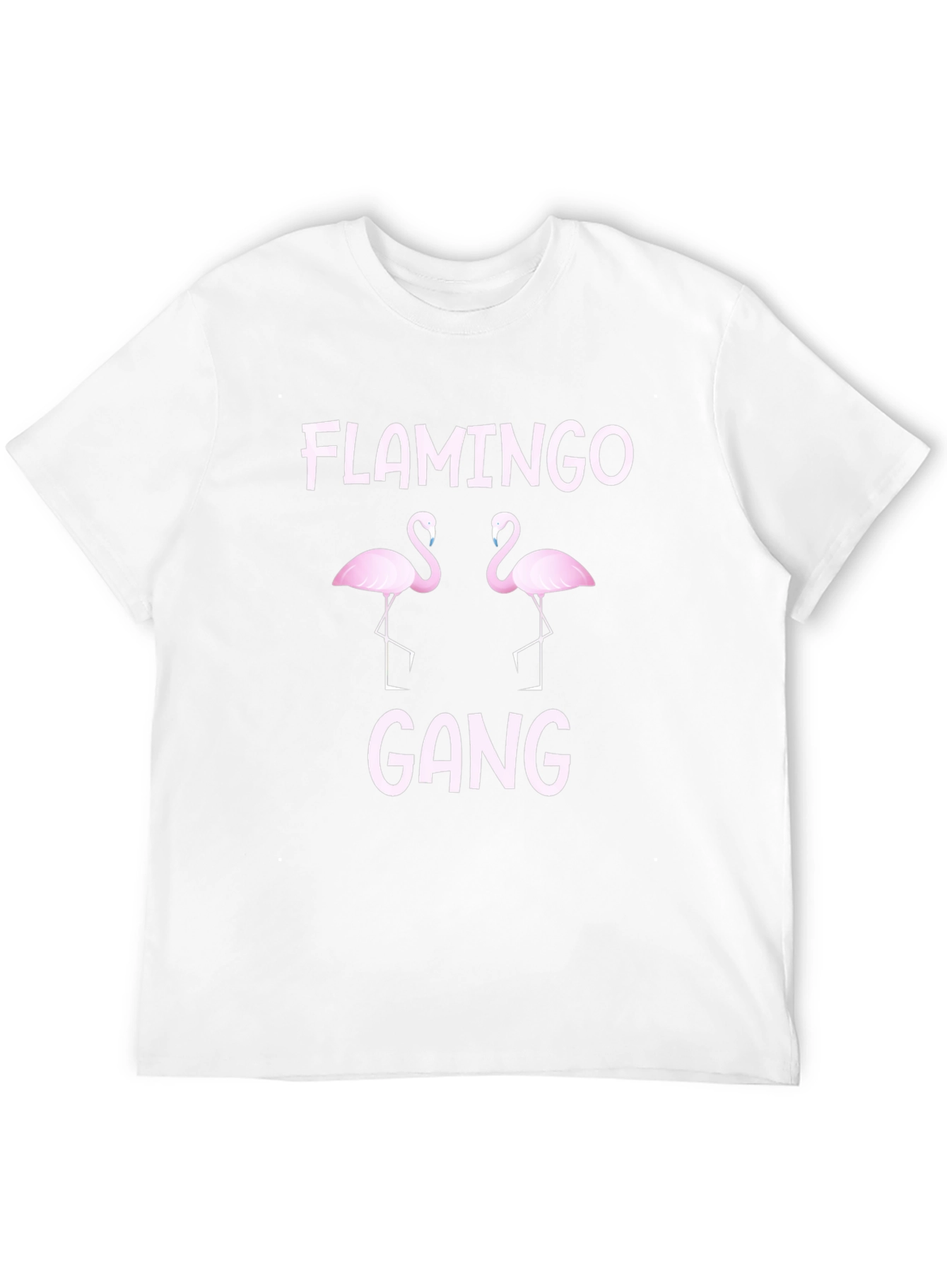 Black Flamingo Gang Graphic T-Shirt - Crew Neck view 12