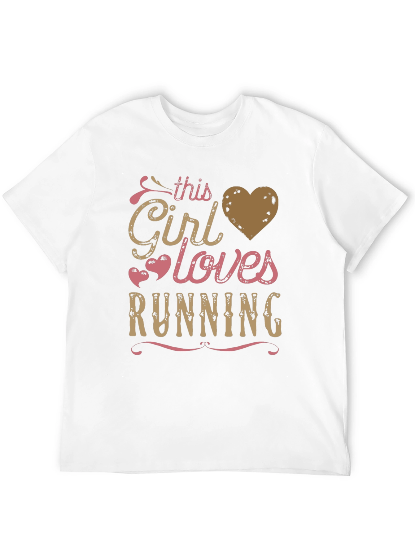Black This Girl Loves Running - Graphic T-Shirt view 12