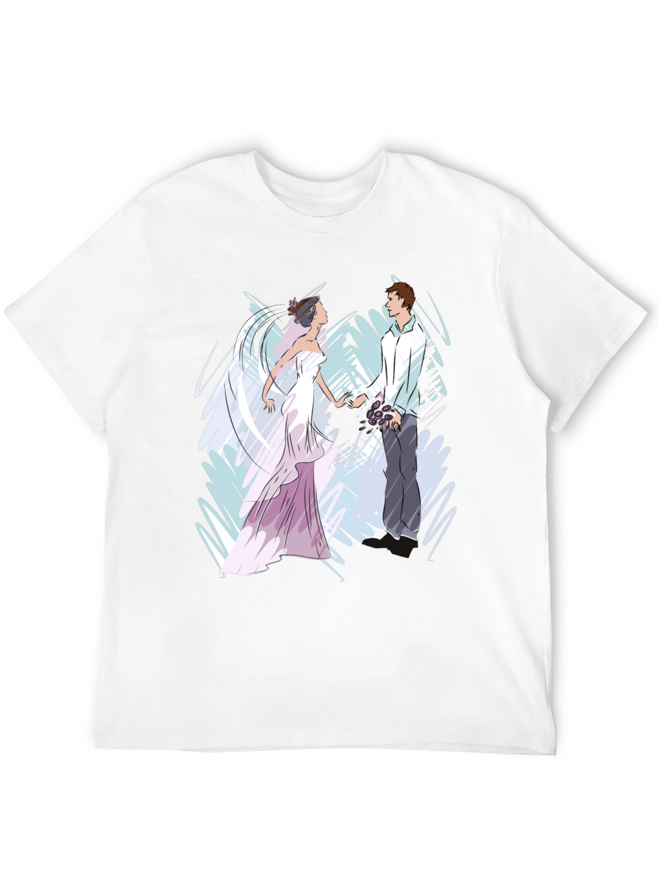 Black Bride & Groom Graphic T-Shirt - Black view 12