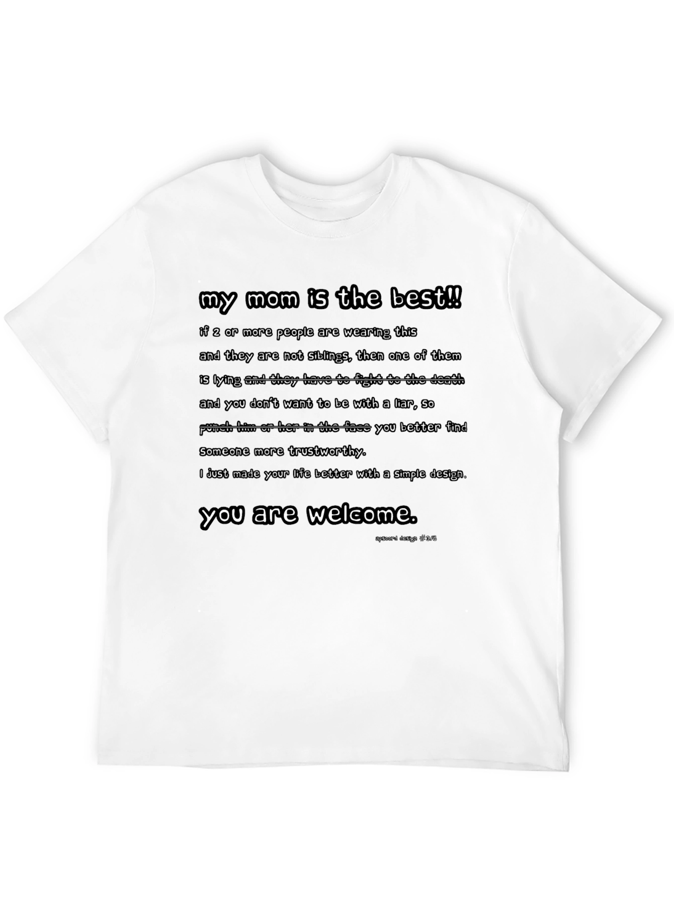 Black My Mom Is The Best Graphic T-Shirt view 12