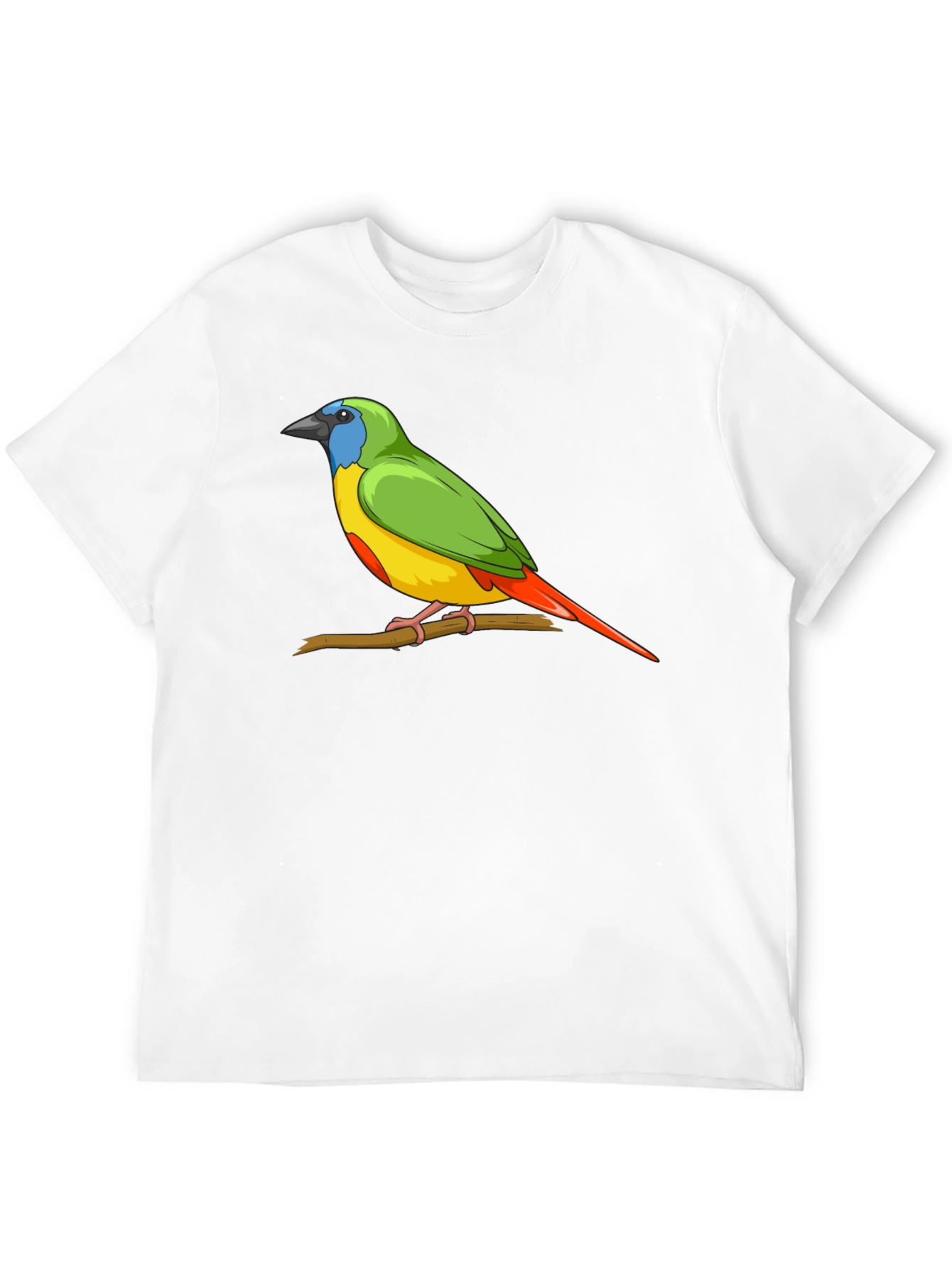 Black Bird on Branch Graphic Tee - Unisex Black T-Shirt view 12