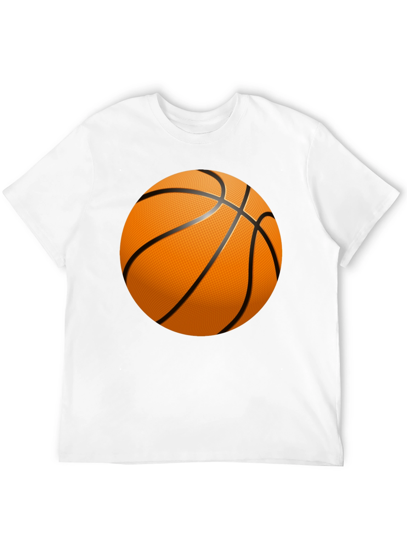 Black Basketball Graphic T-Shirt - Black Cotton Tee view 12
