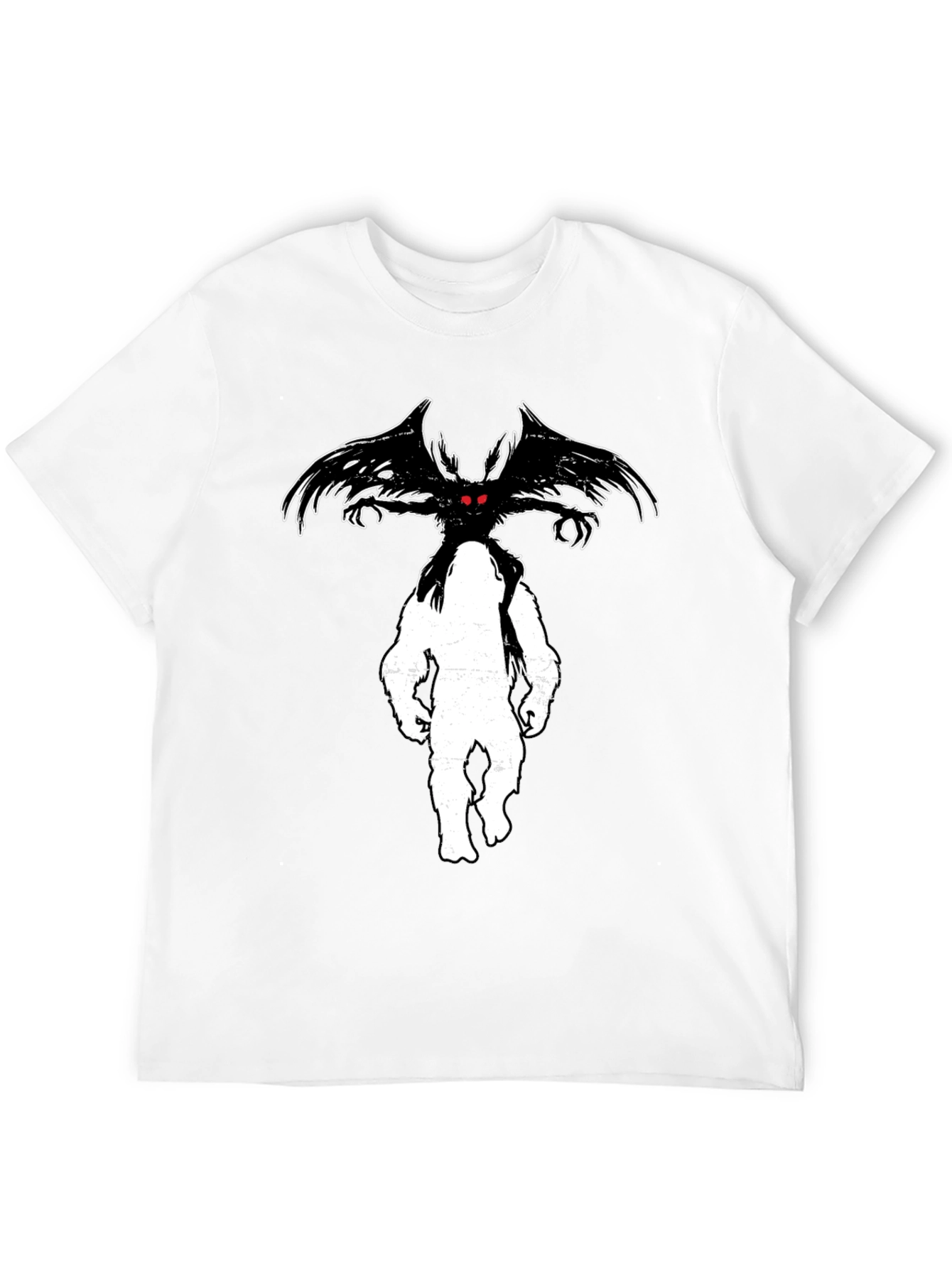 Mothman Bigfoot Graphic Tee - Cryptid Humor - 12