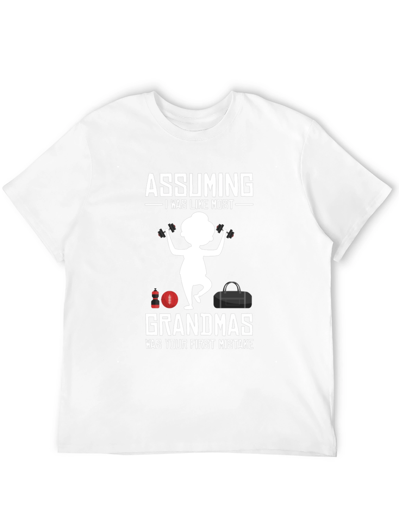 Black Funny Grandma Workout T-Shirt view 12