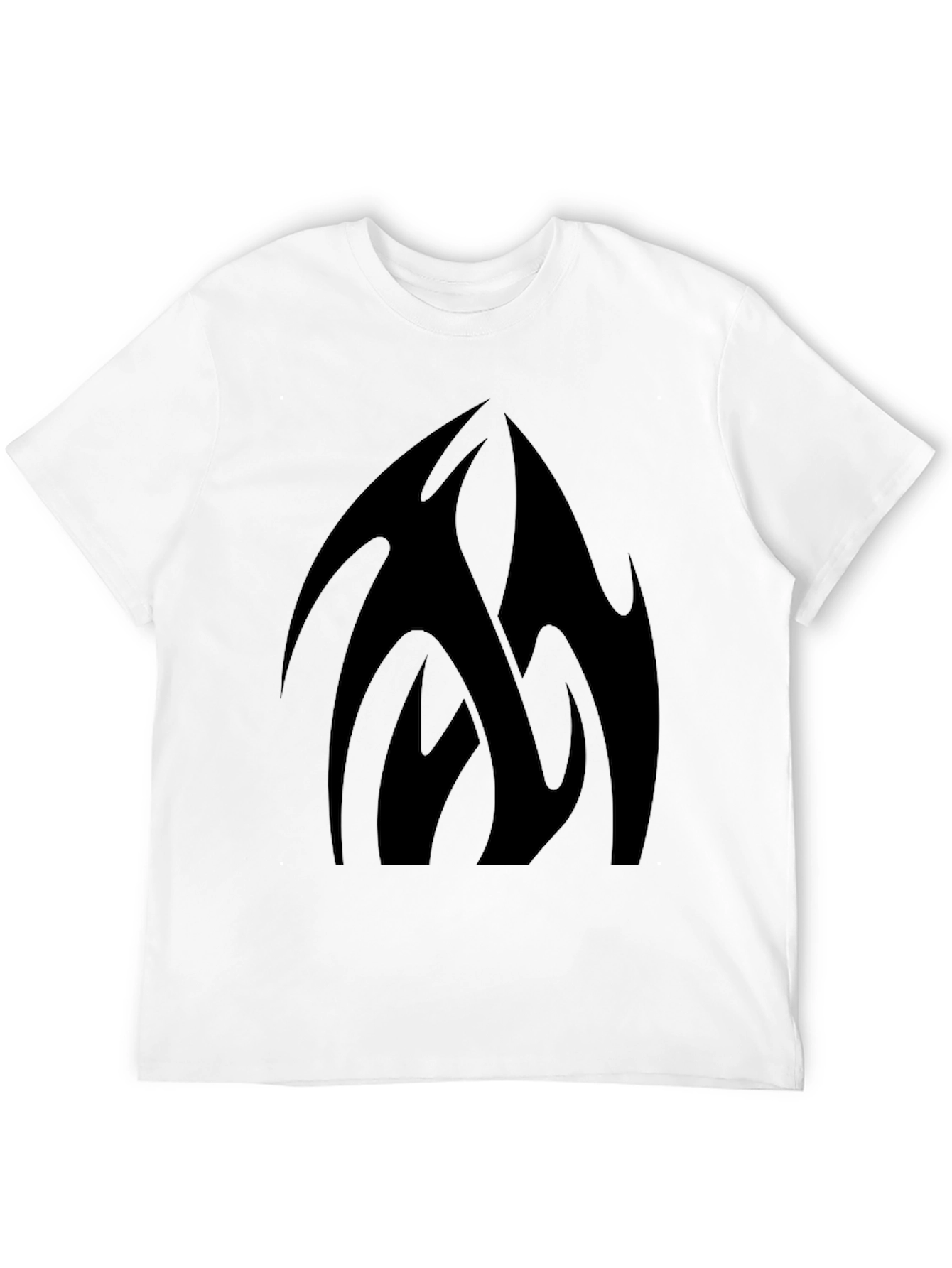 Black Black Graphic Tee - Abstract Design view 12