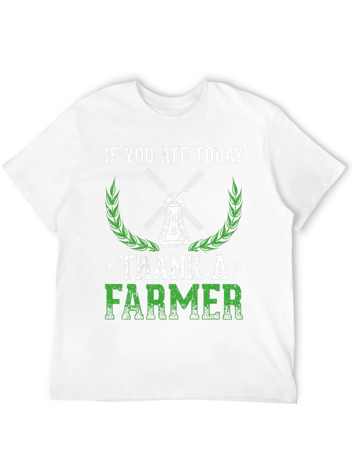 Black Thank A Farmer Graphic Tee - Soft Cotton Black T-Shirt view 12