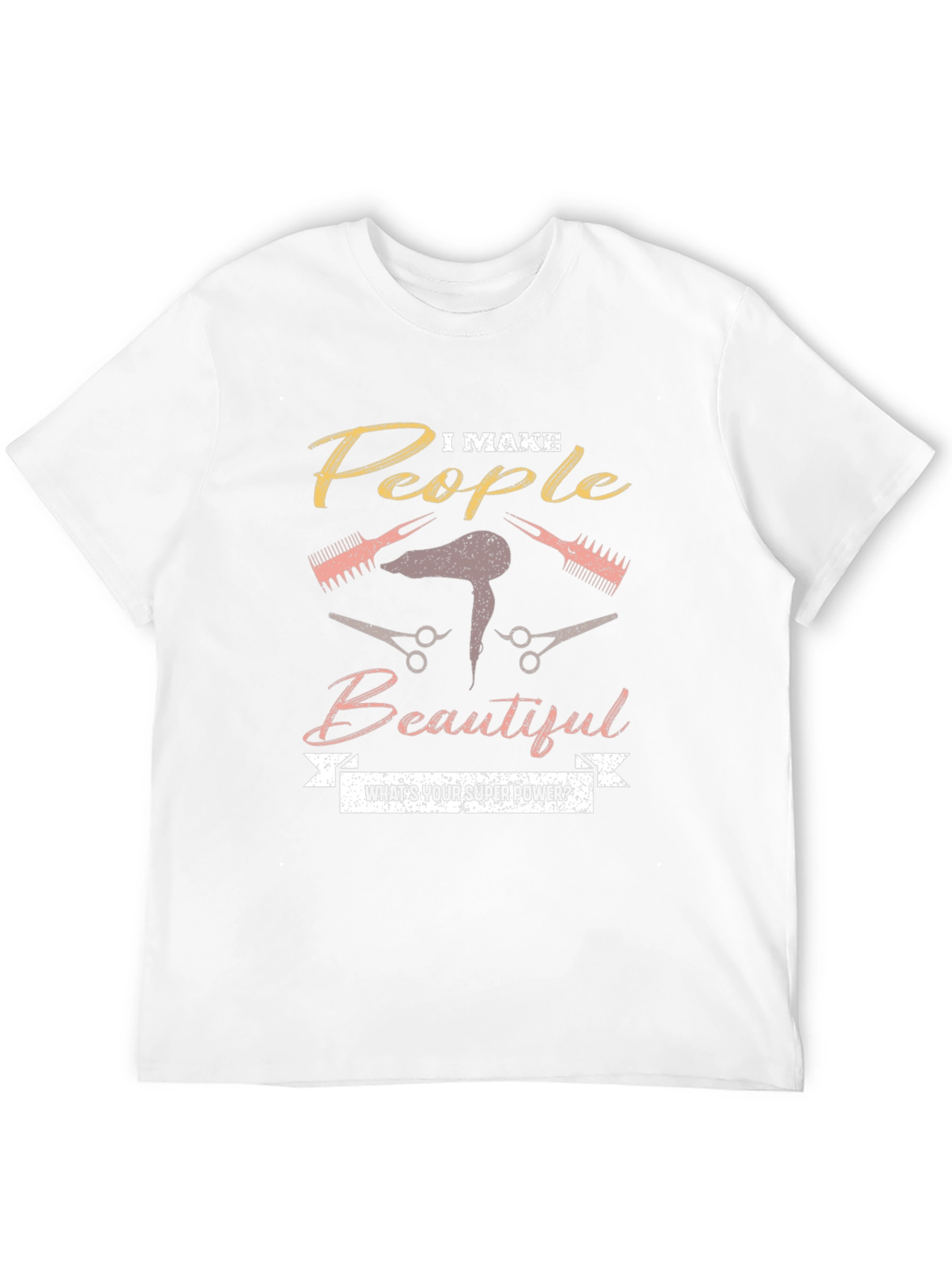 Black I Make People Beautiful Graphic T-Shirt view 12