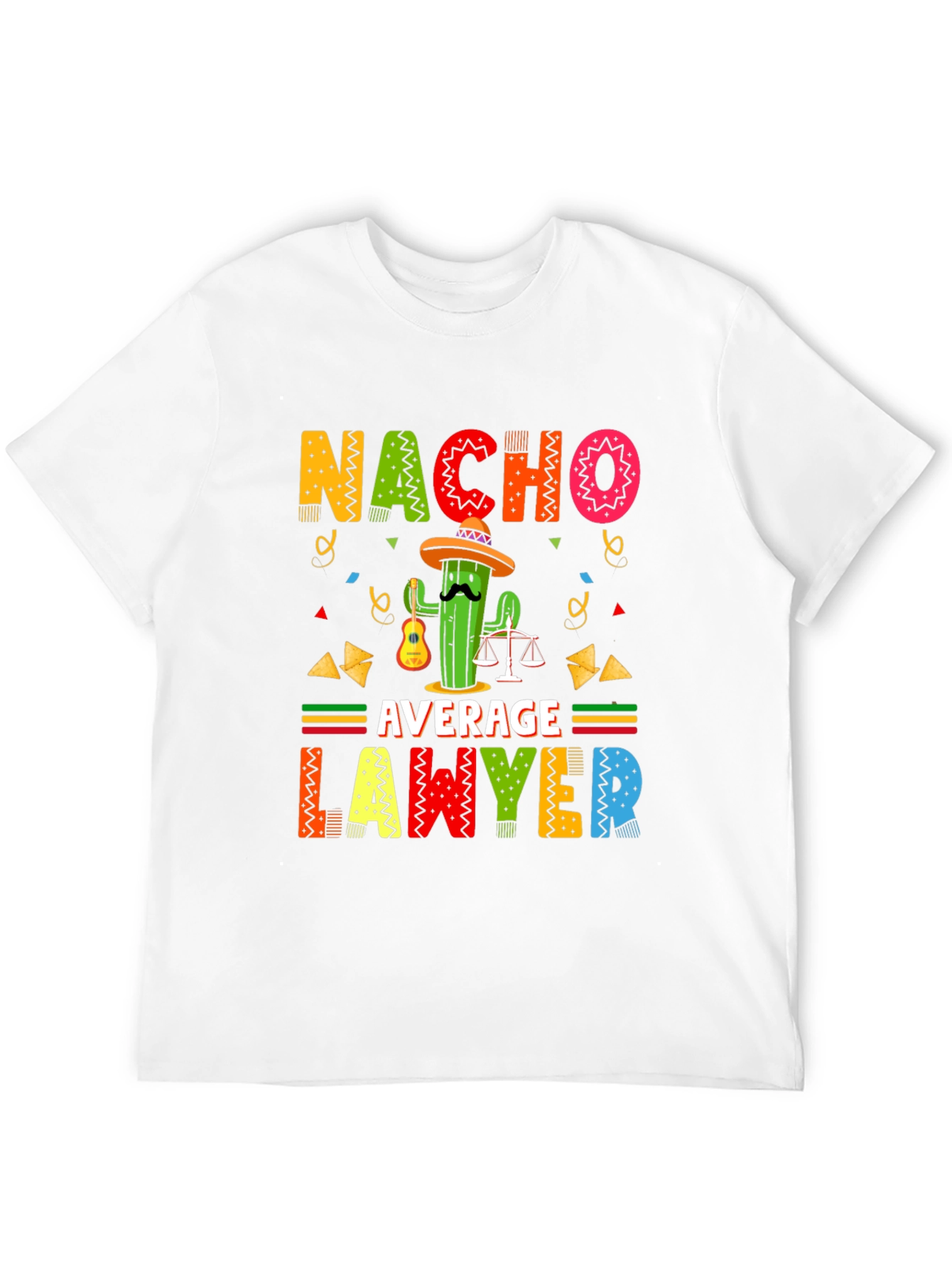Black Nacho Average Lawyer Black T-Shirt view 12