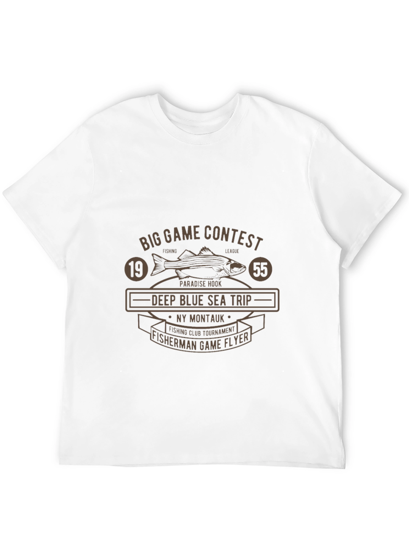 Black Big Game Fishing Contest T-Shirt view 12