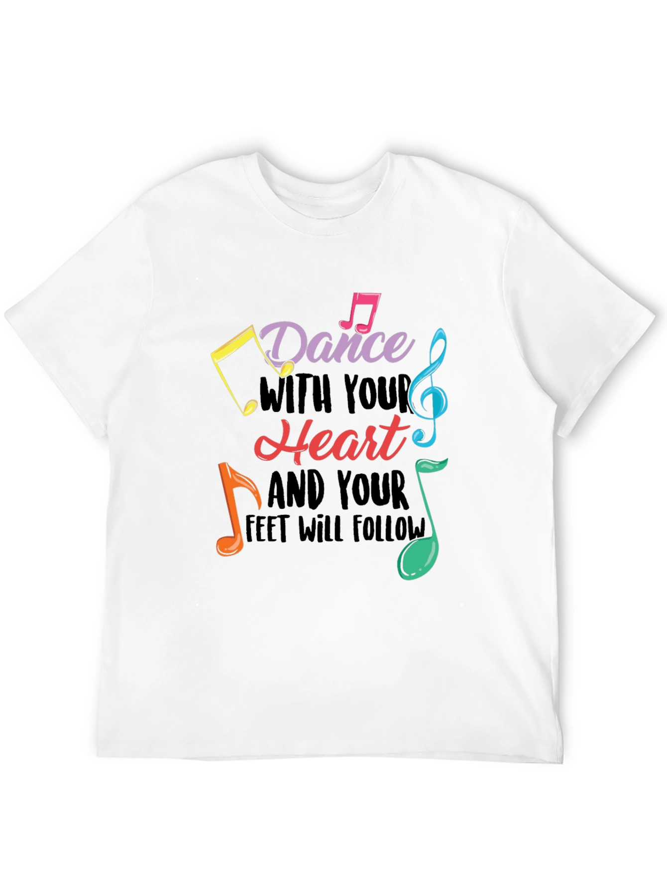 Black Dance With Your Heart Graphic Tee - Black view 12