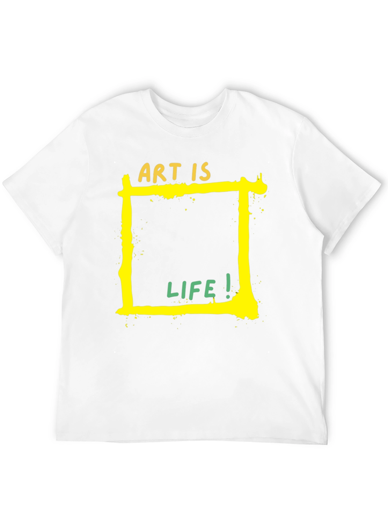 Black Art is Life Graphic Tee - Black Unisex T-Shirt view 12