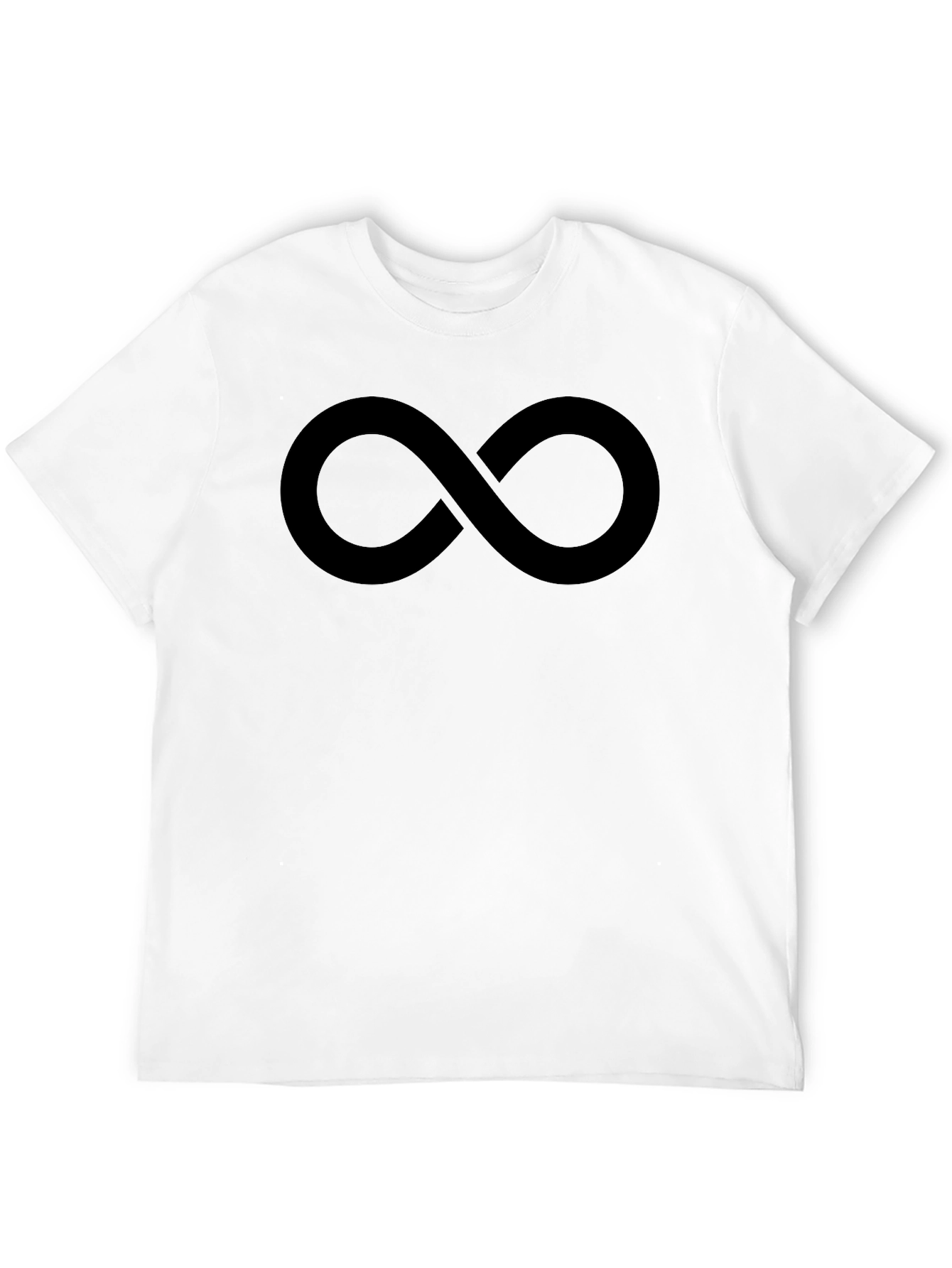 Black Infinity Symbol Black T-Shirt view 12