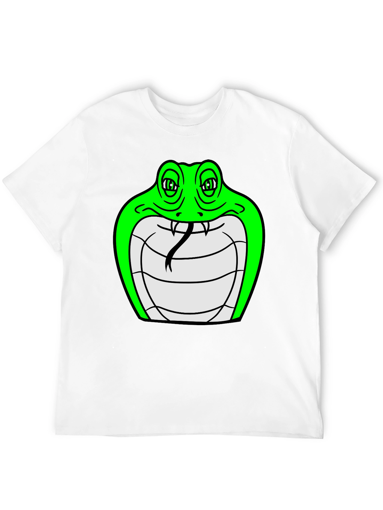 Black Cobra Graphic Tee - Cool Snake Design view 12