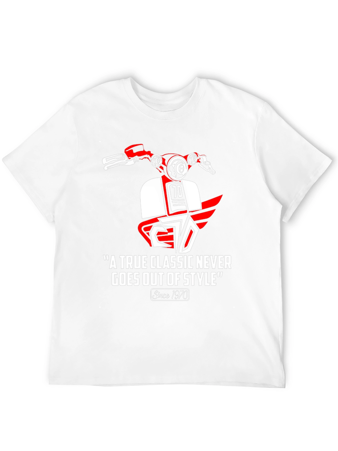 Black Vintage 1970s Scooter Graphic T-Shirt - Classic Style view 12