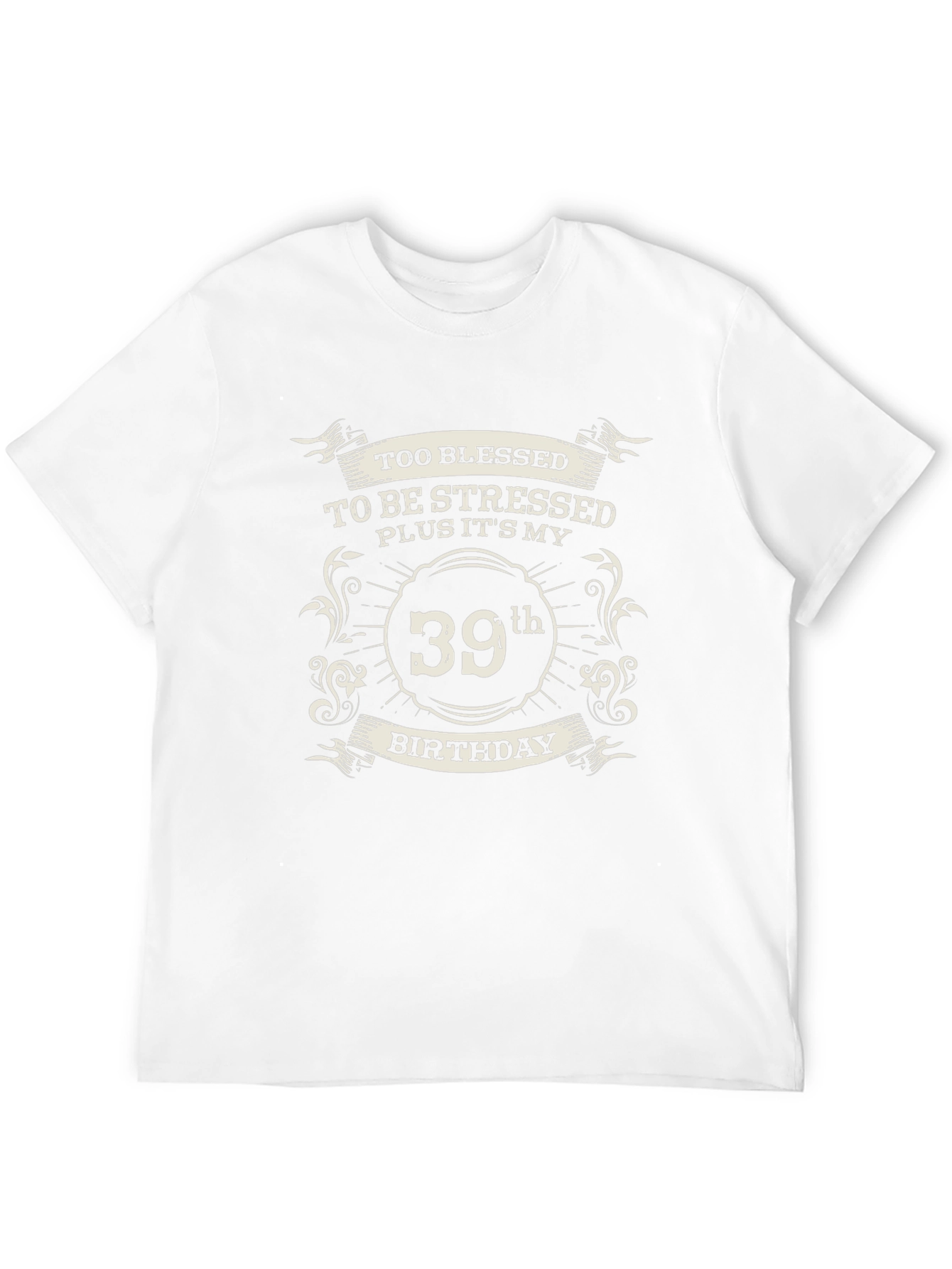 Black Blessed 39th Birthday Black T-Shirt view 12