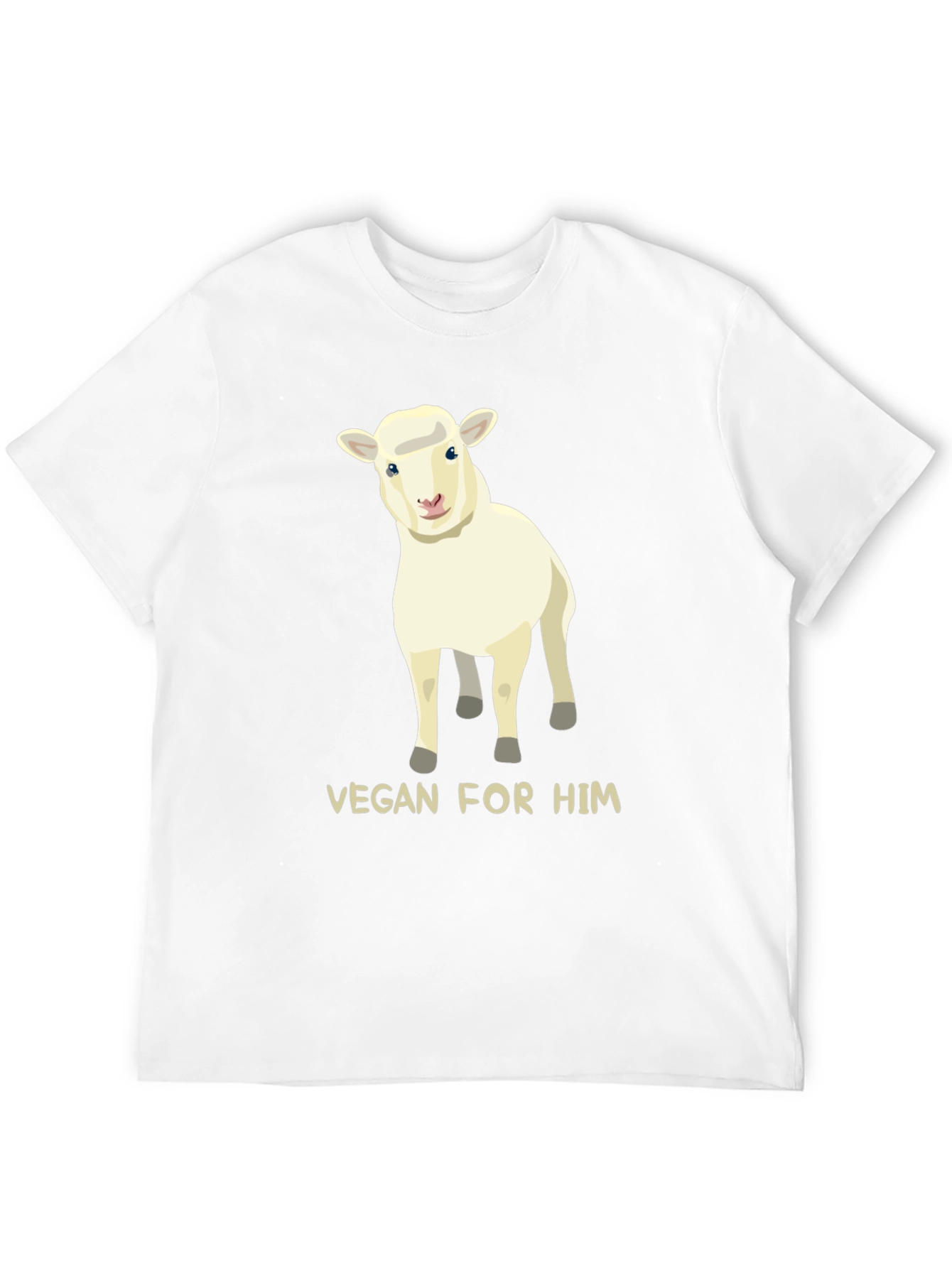 Black Vegan For Him Sheep Graphic Tee view 12