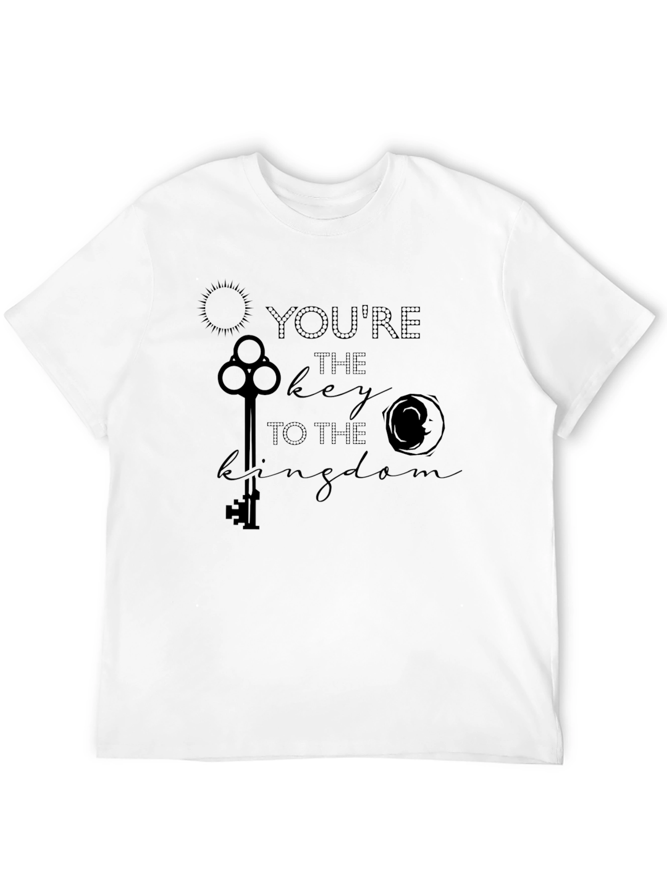 Black You're The Key To The Kingdom Black T-Shirt view 12