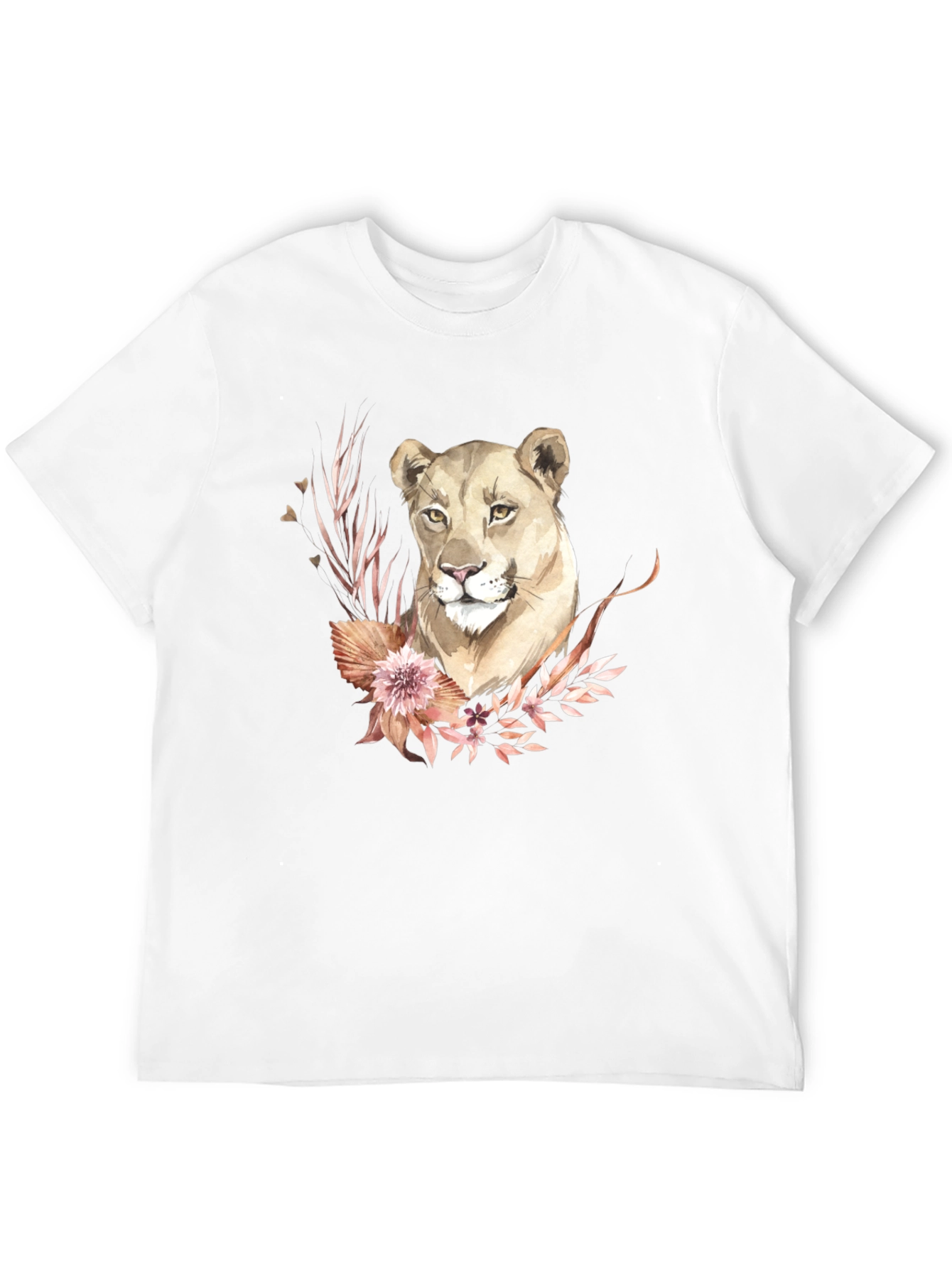 Black Lioness Floral Graphic Tee - Black view 12