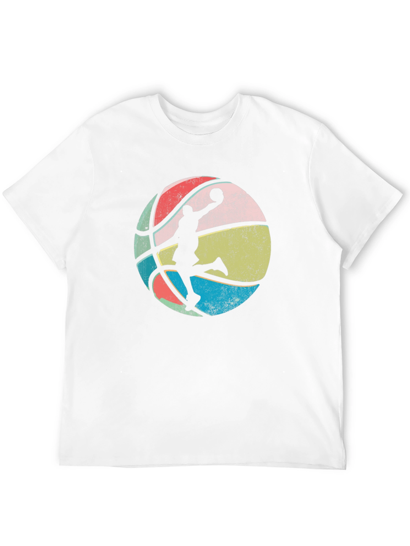 Black Retro Basketball Player Graphic Tee view 12