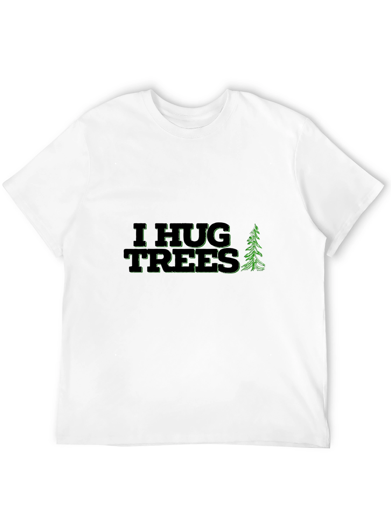 Black I Hug Trees Graphic Tee - Nature Lover Shirt view 12