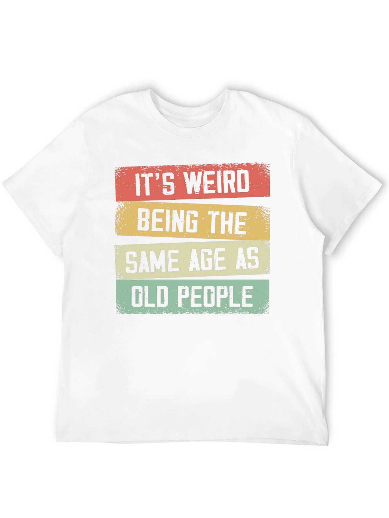 Black Funny "Old People" Graphic T-Shirt view 12