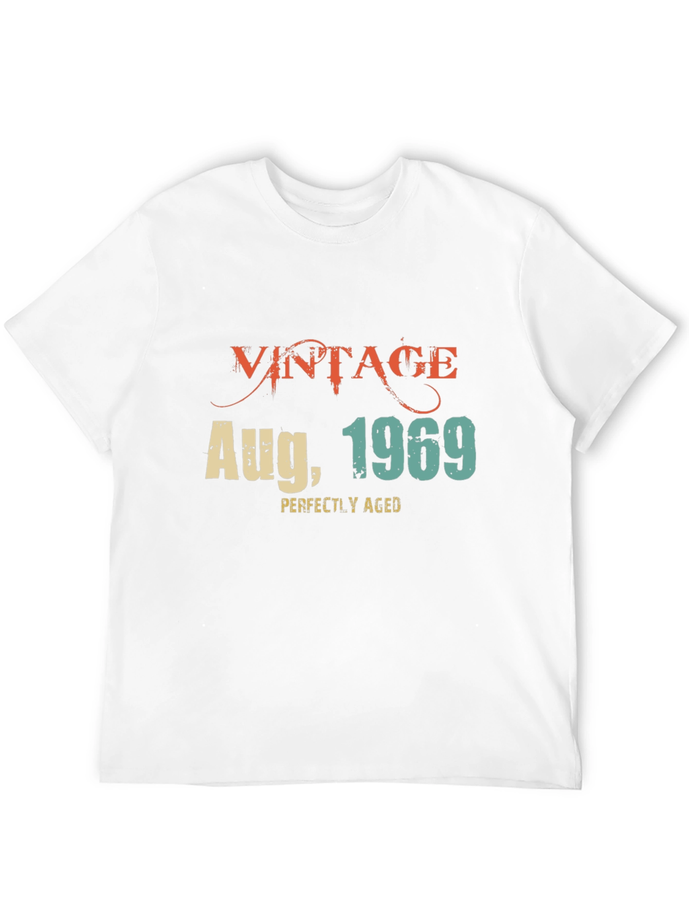 Black Vintage August 1969 T-Shirt - Perfectly Aged view 12