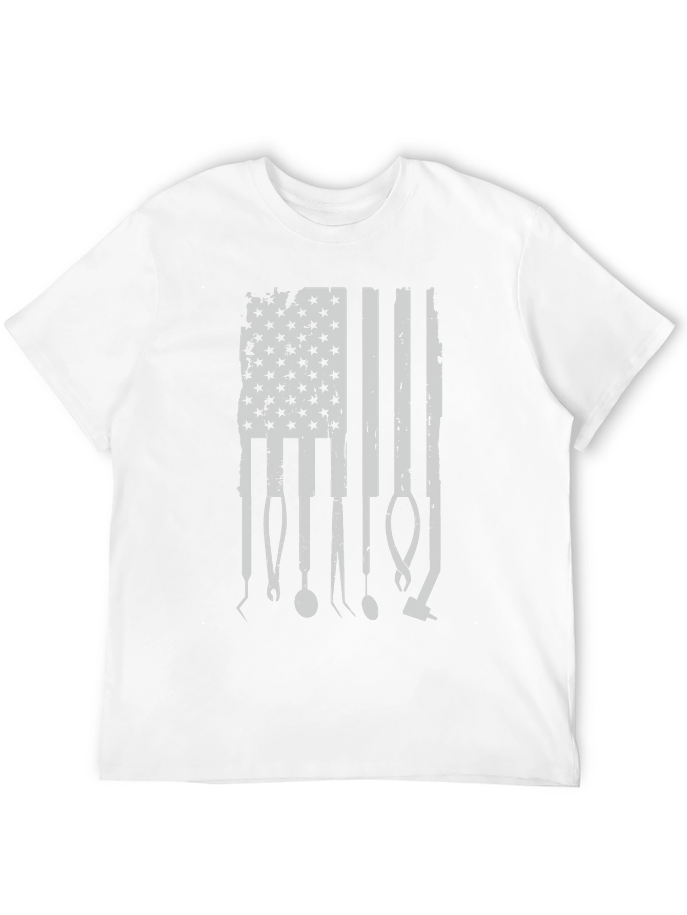 Black Dental American Flag T-Shirt view 12