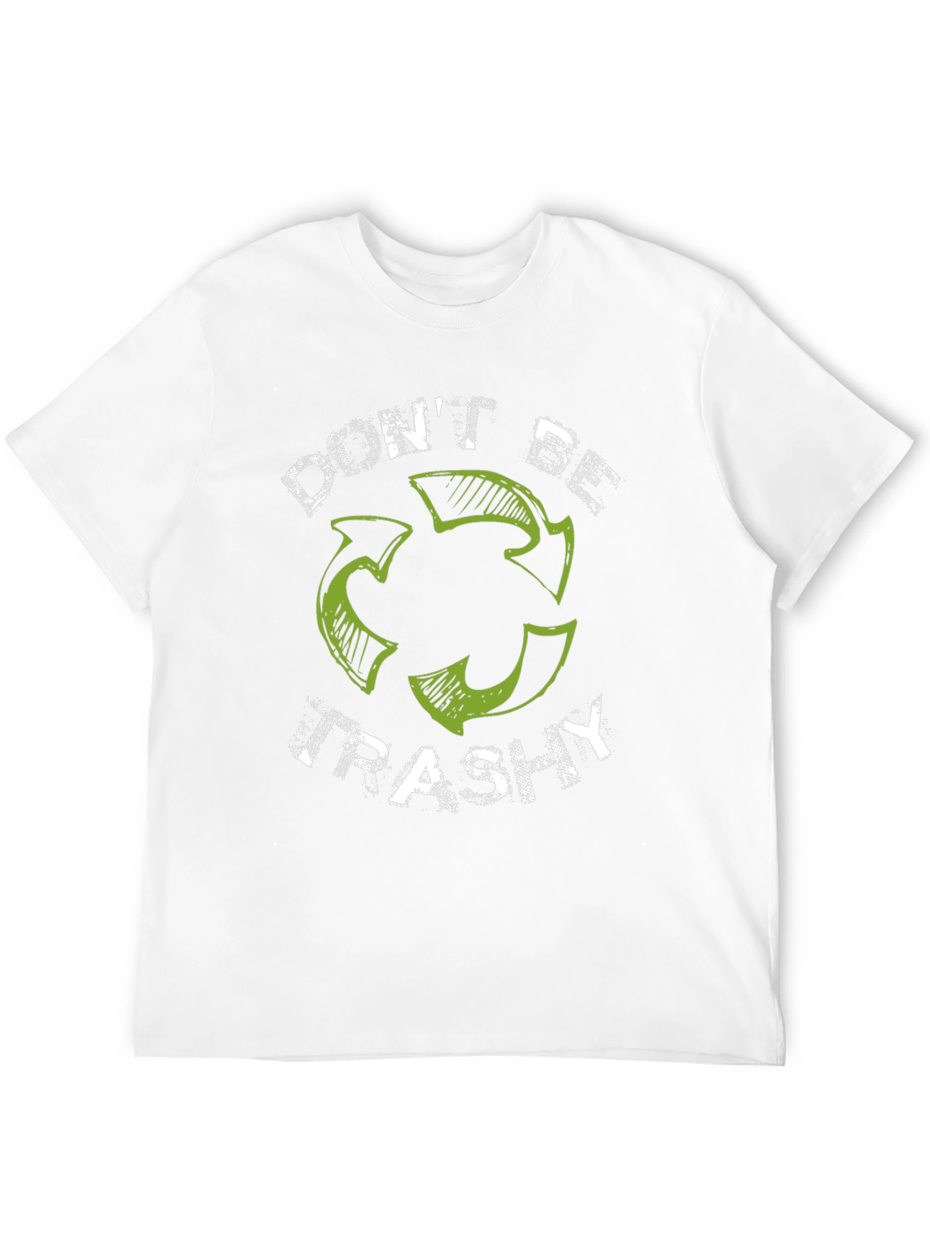 Black Eco-Friendly 'Don't Be Trashy' Graphic Tee view 12