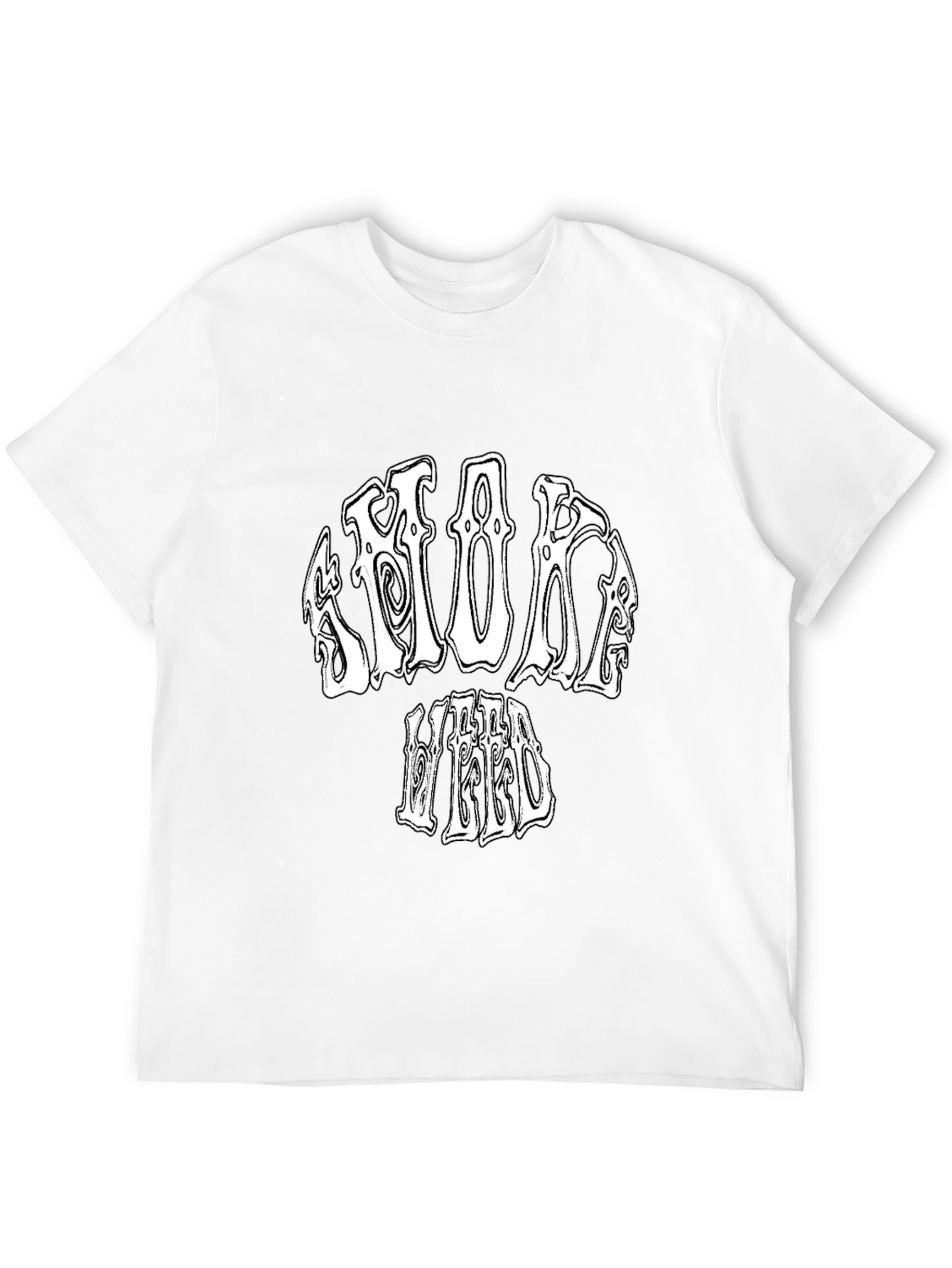 Black Smoke Weed Black Graphic T-Shirt view 12