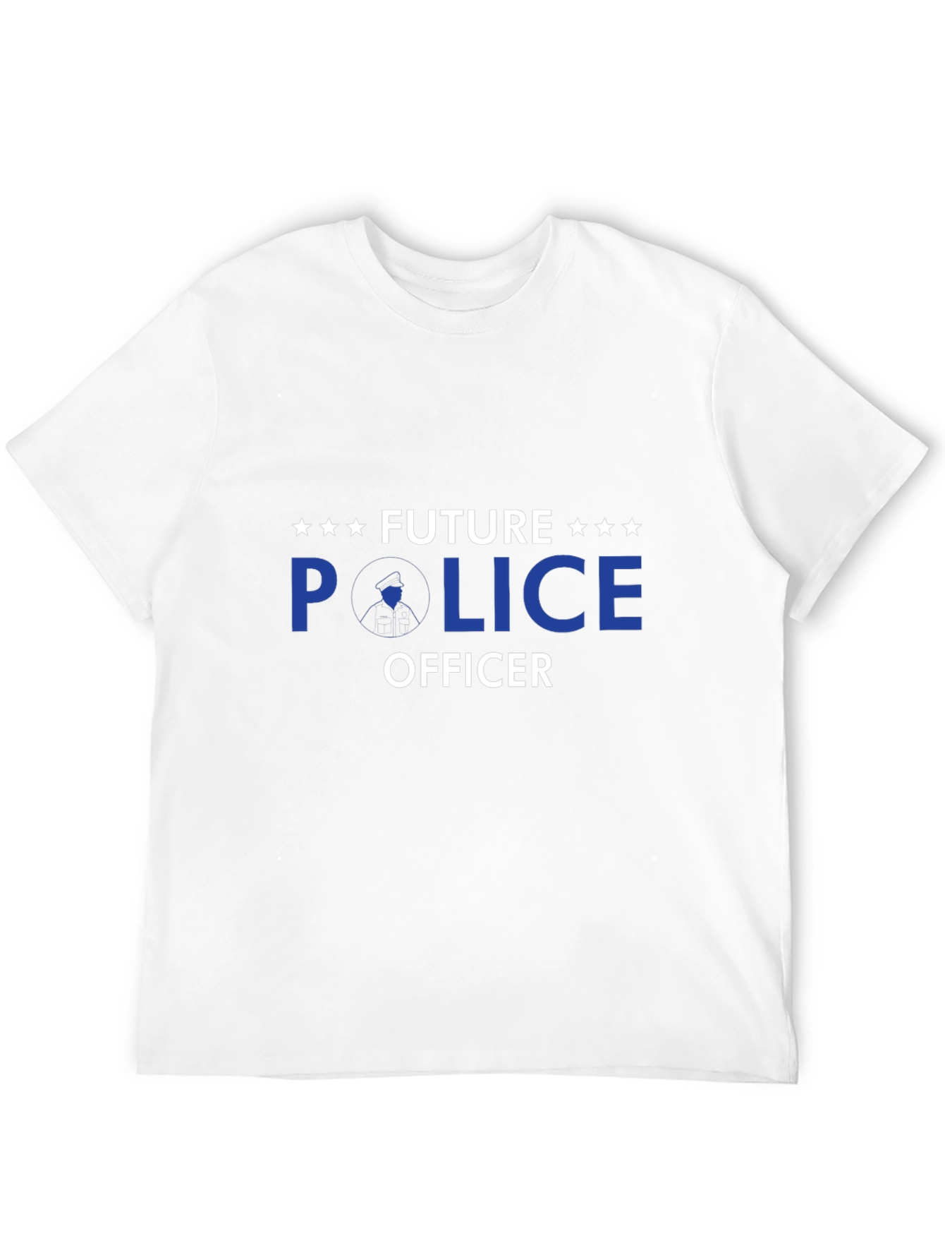 Black Future Police Officer T-Shirt - Black view 12