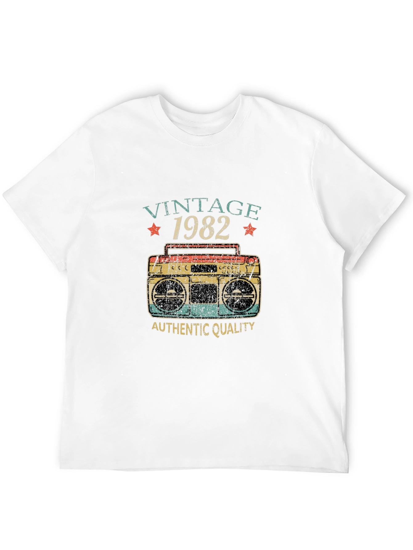 Black Vintage 1982 Boombox Graphic T-Shirt view 12