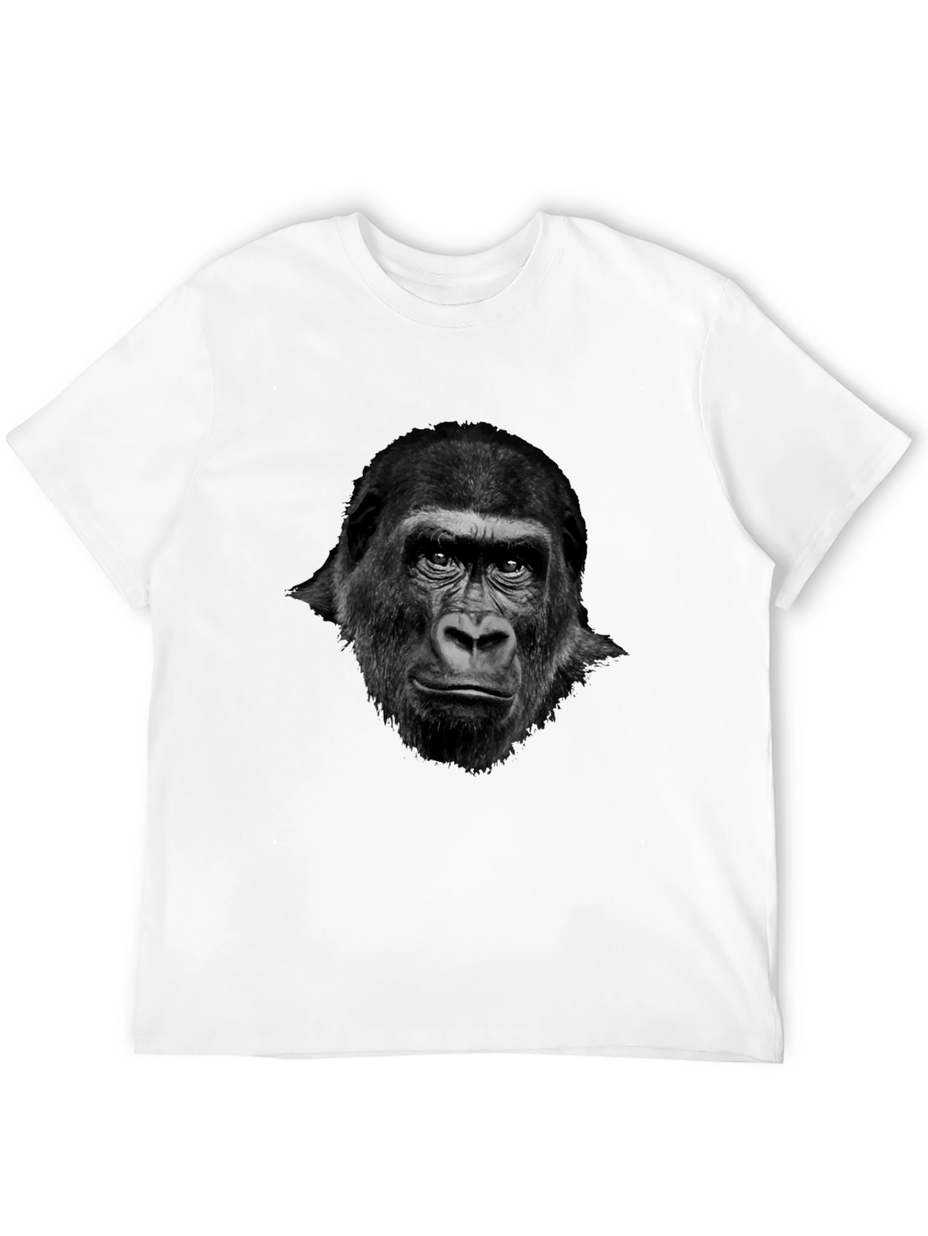 Black Gorilla Graphic Tee - Cool Animal Print Shirt view 12