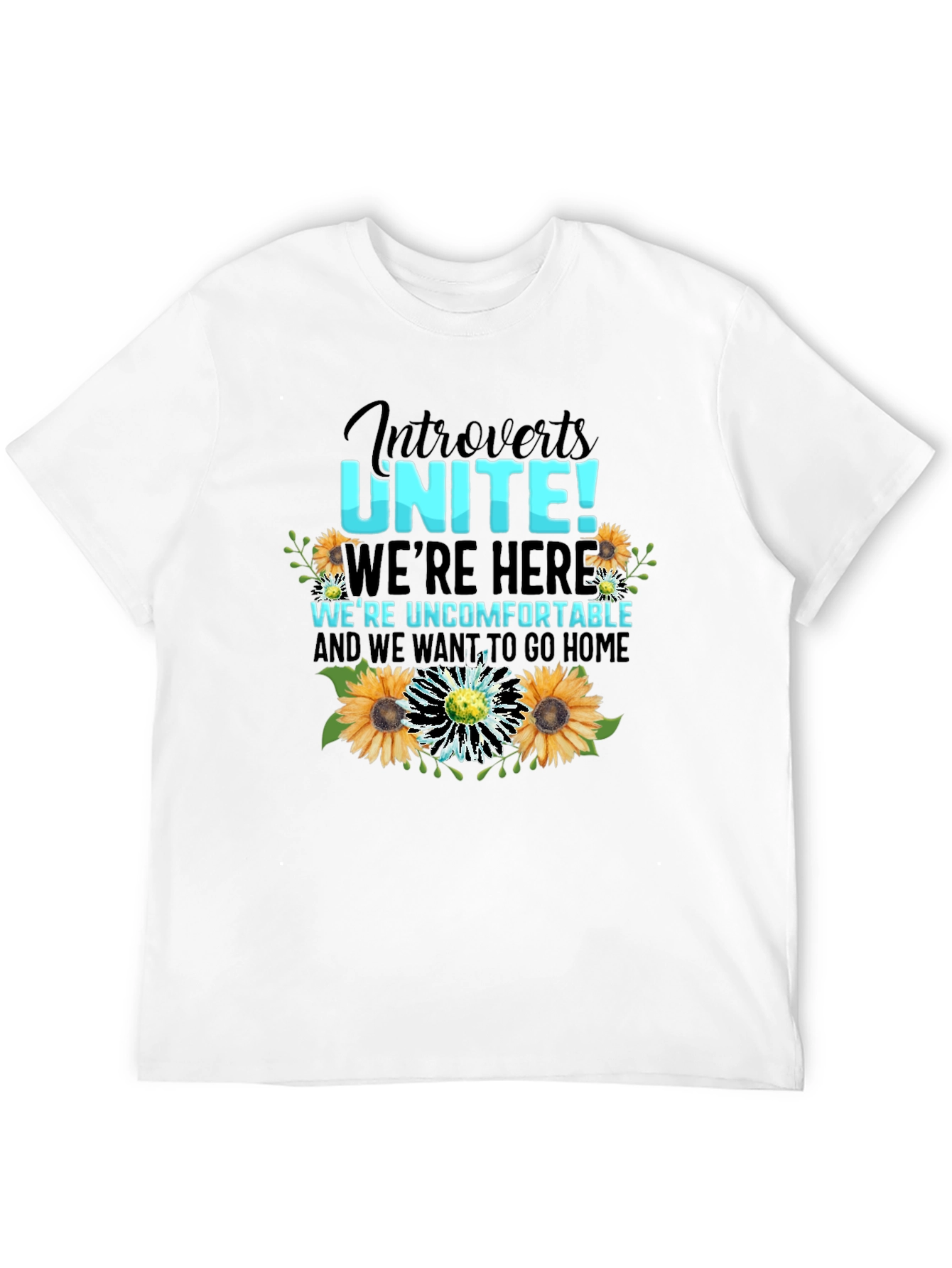 Black Introverts Unite Graphic Tee view 12