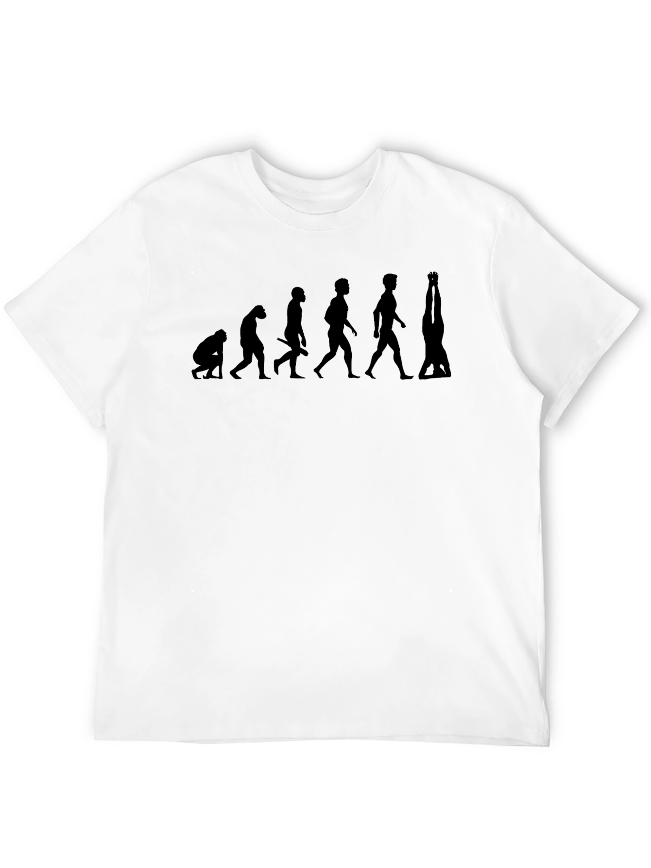 Black Evolution Handstand Graphic Tee - Mens Black T-Shirt view 12
