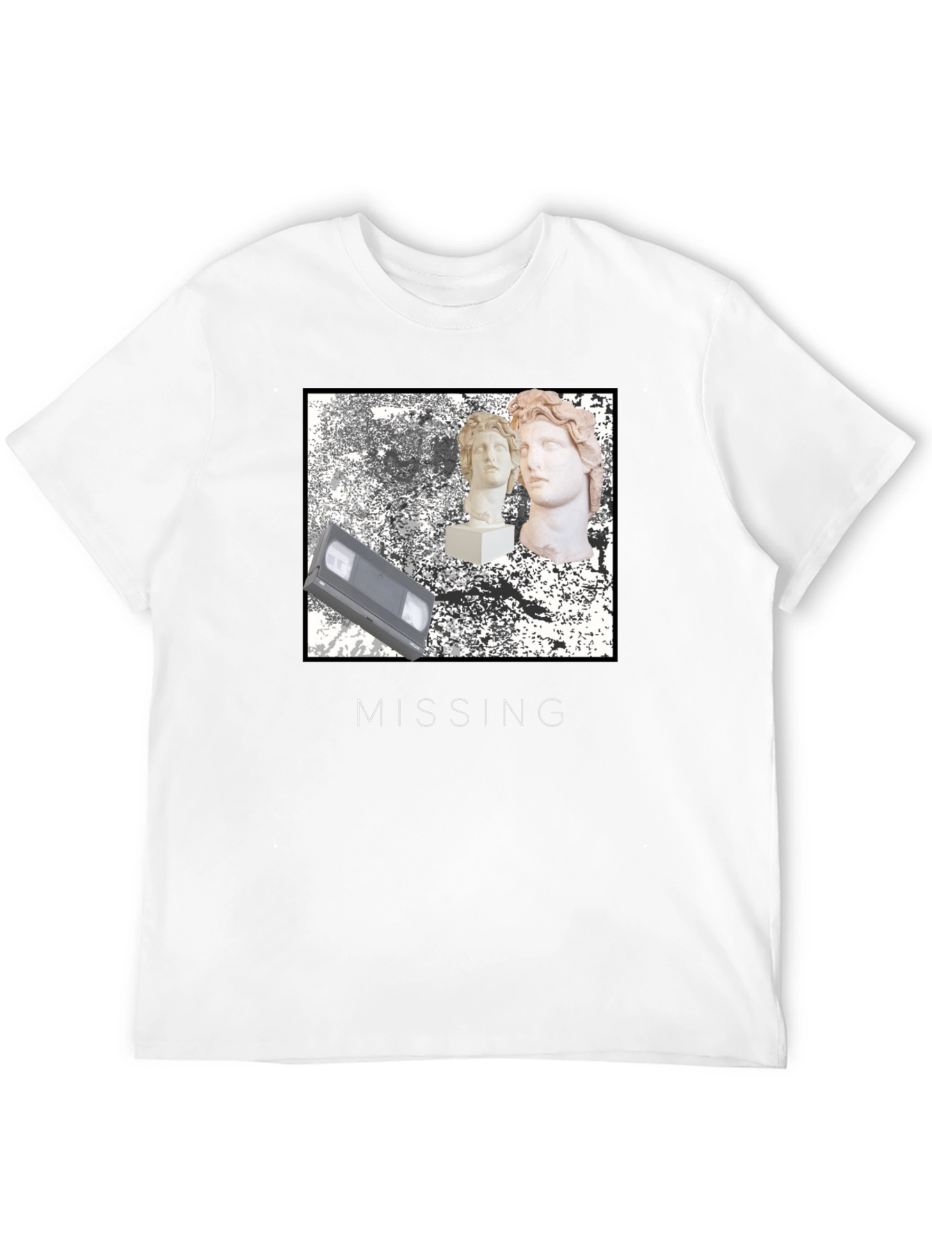 Black Missing VHS Tape T-Shirt view 12