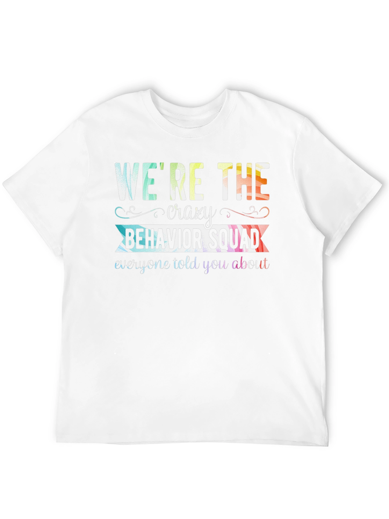 Black Crazy Behavior Squad Graphic T-Shirt view 12