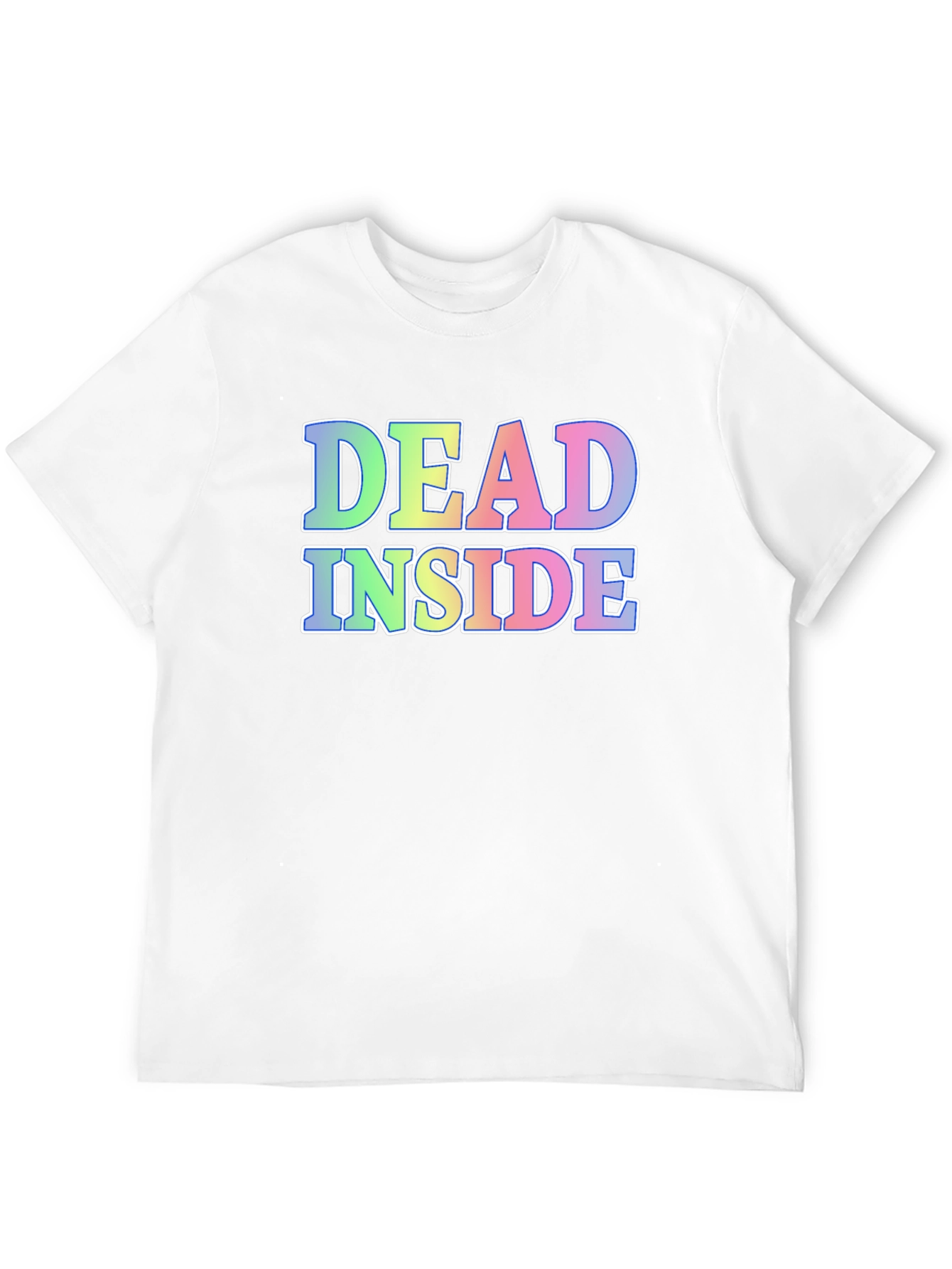 Black Dead Inside Graphic Tee - Black Cotton Blend Shirt view 12
