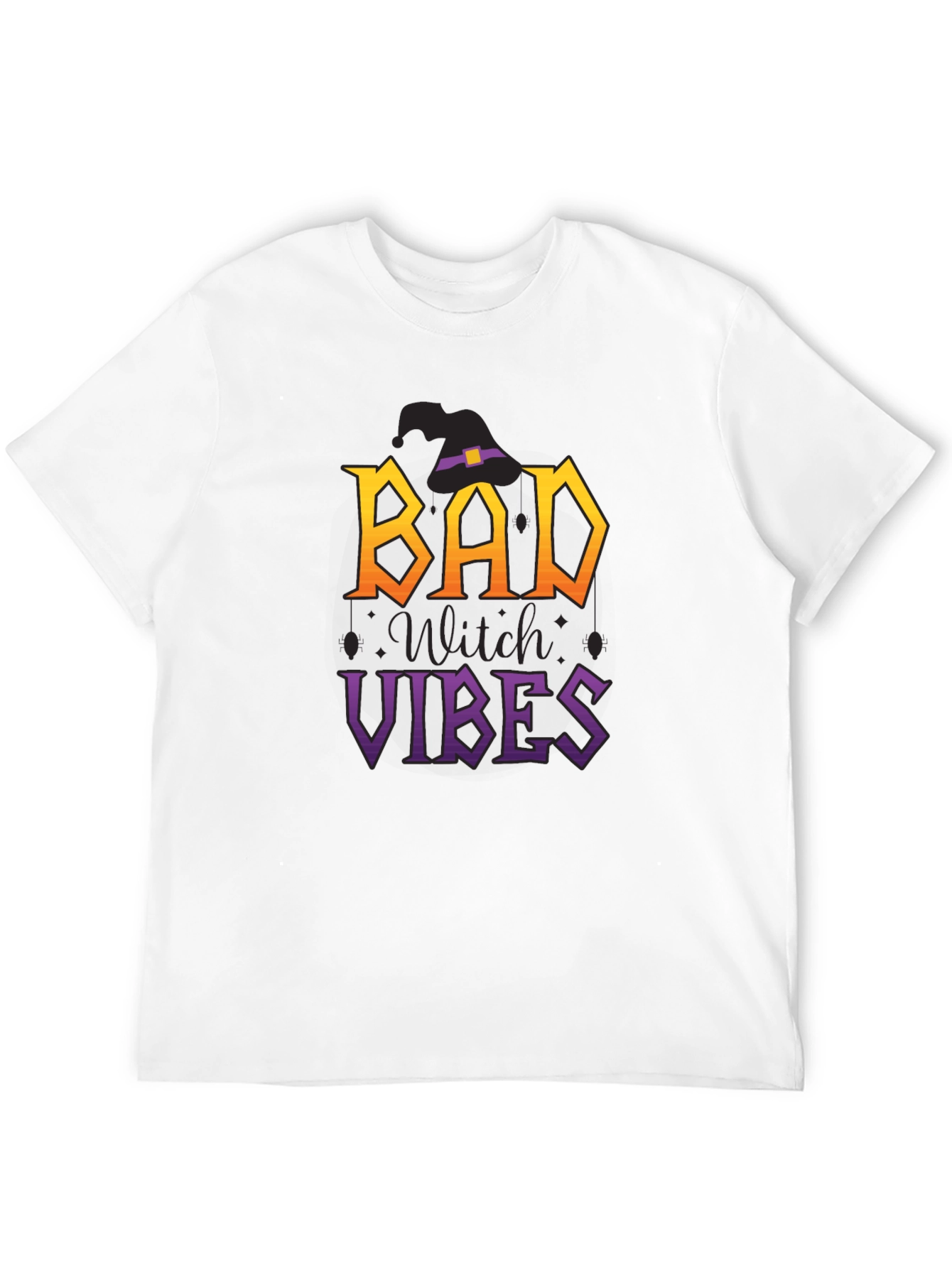 Black Bad Witch Vibes Halloween T-Shirt view 12