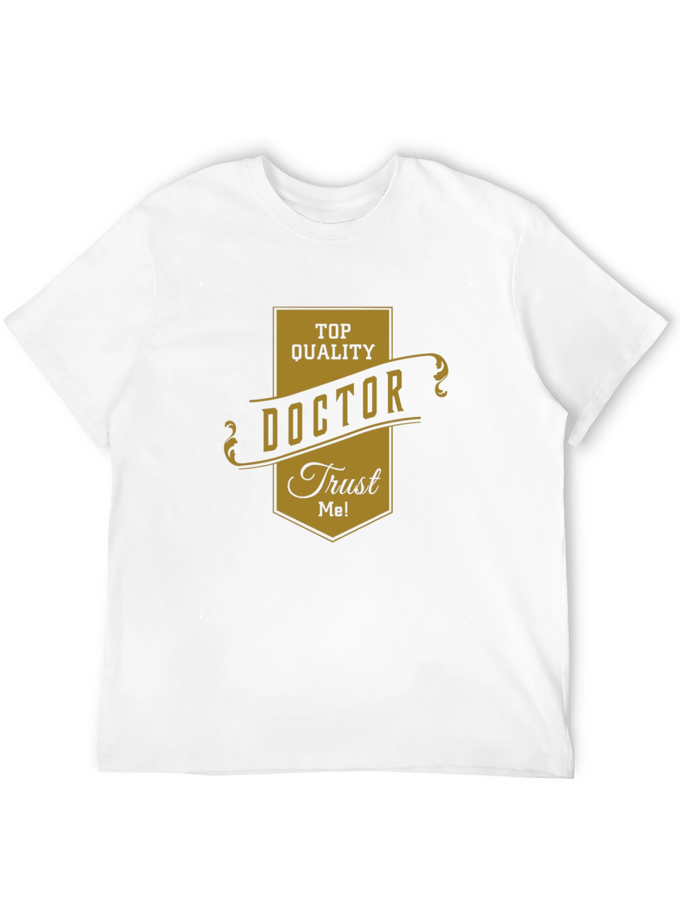 Black Top Quality Doctor Trust Me! Black T-Shirt view 12