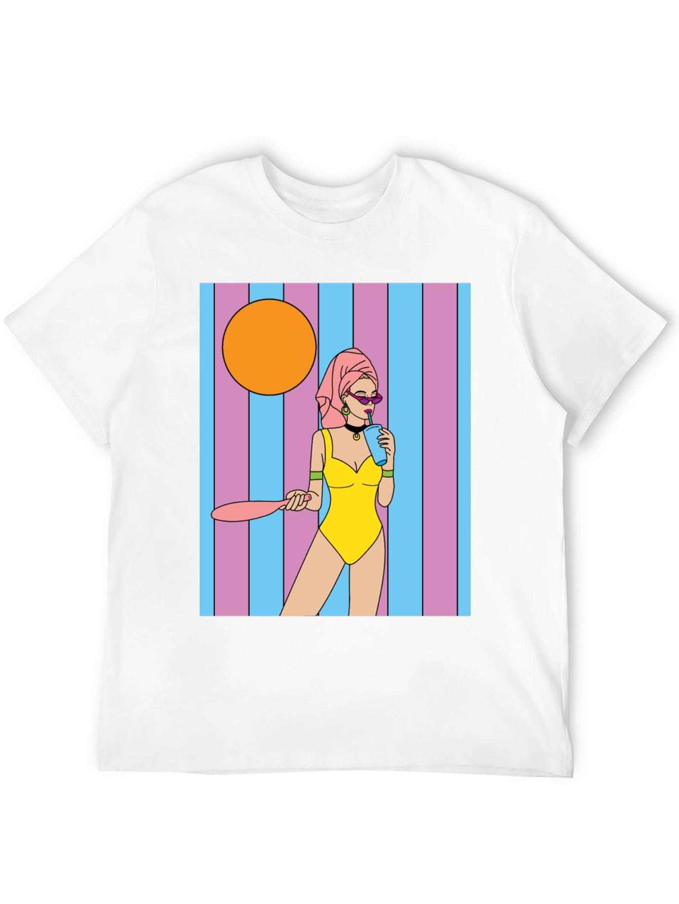 Black Retro Cartoon Graphic Tee view 12