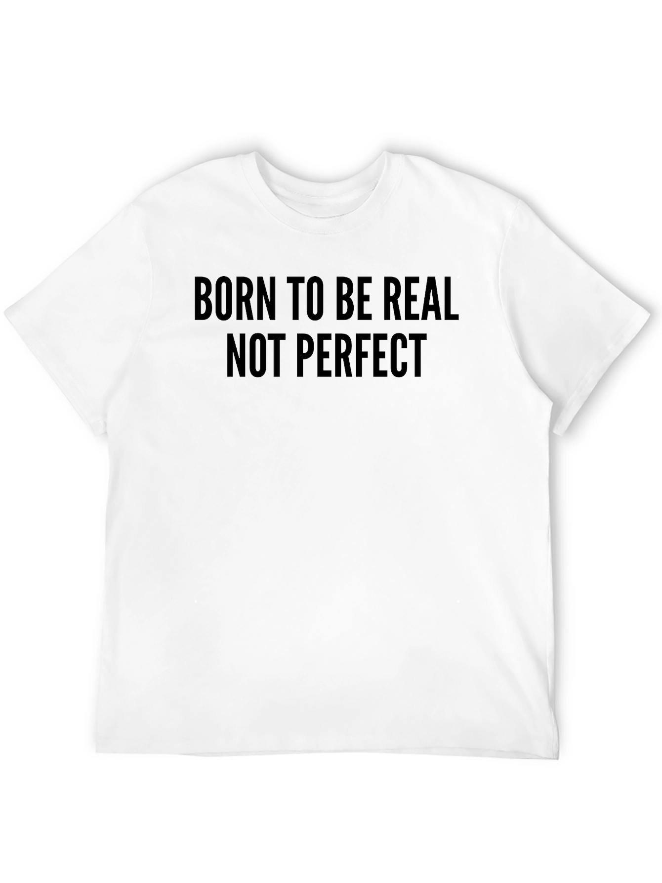 Black Born To Be Real Tee - Men's Graphic Print T-Shirt view 12