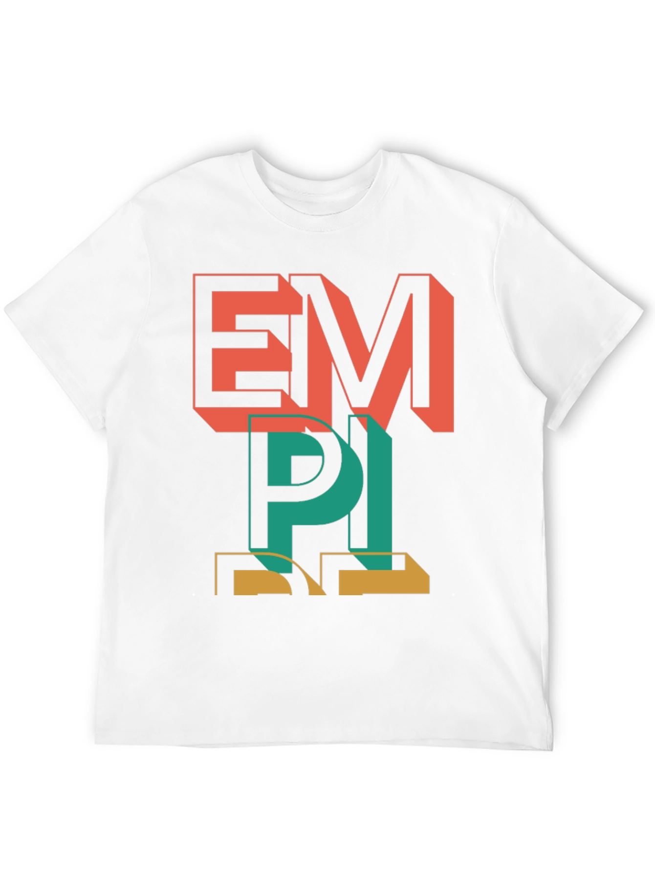 Black Retro Style Graphic Tee - EMPI Print view 12