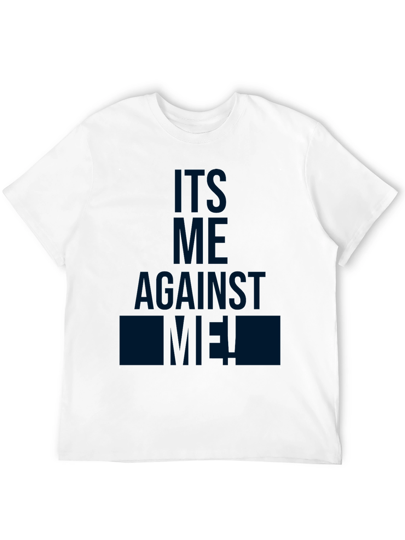 Black Its Me Against Me! Black Graphic T-Shirt view 12