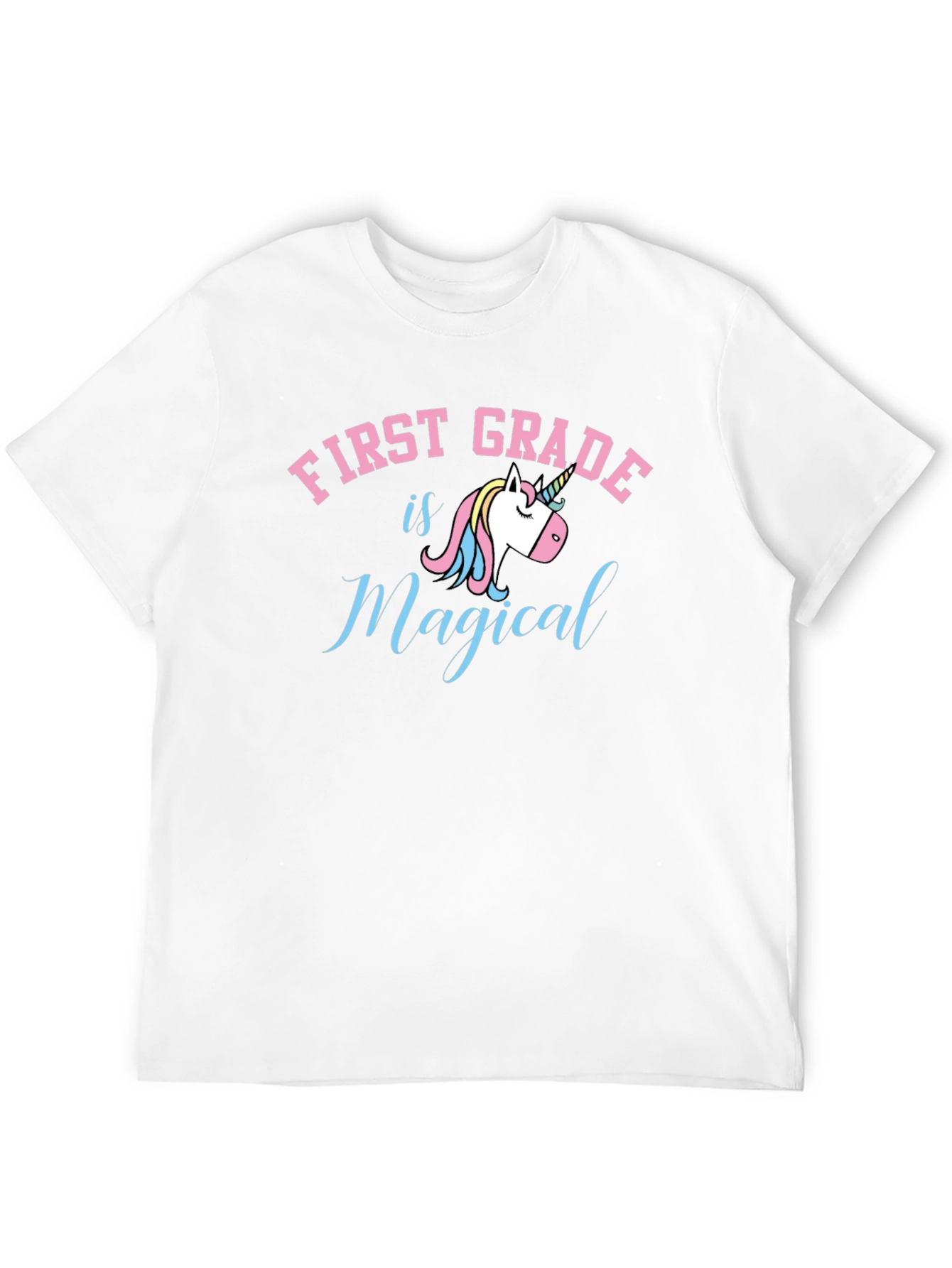 Black First Grade is Magical T-Shirt view 12