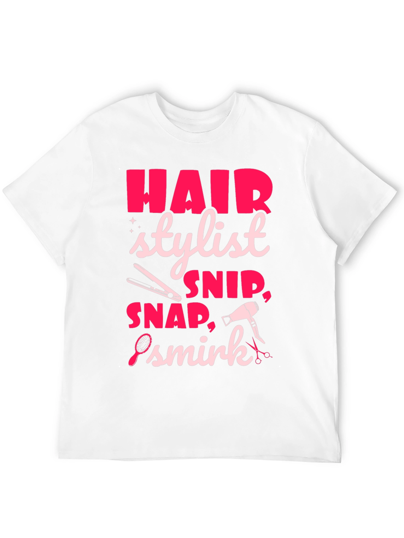 Black Hair Stylist Graphic Tee - Snip, Snap, Smirk! view 12