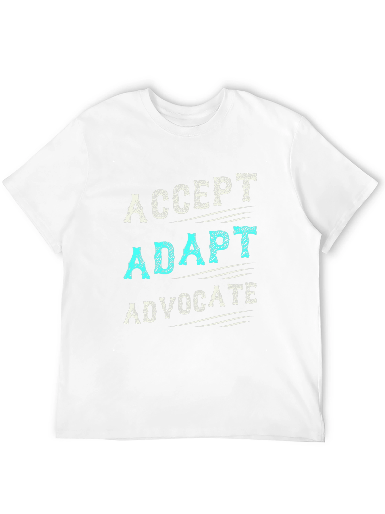 Black Accept Adapt Advocate T-Shirt view 12