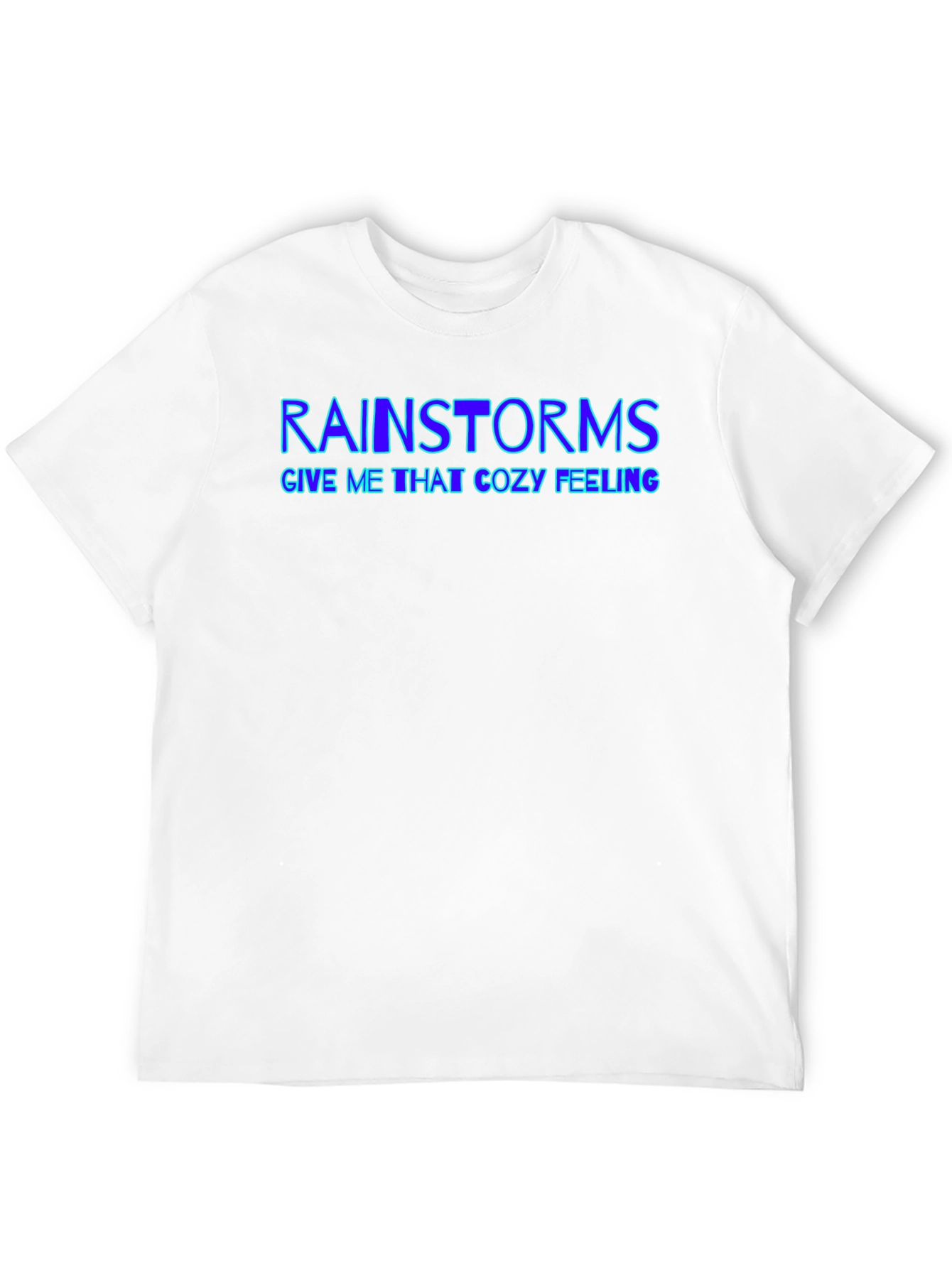 Black Rainstorms Cozy Feeling Graphic T-Shirt view 12