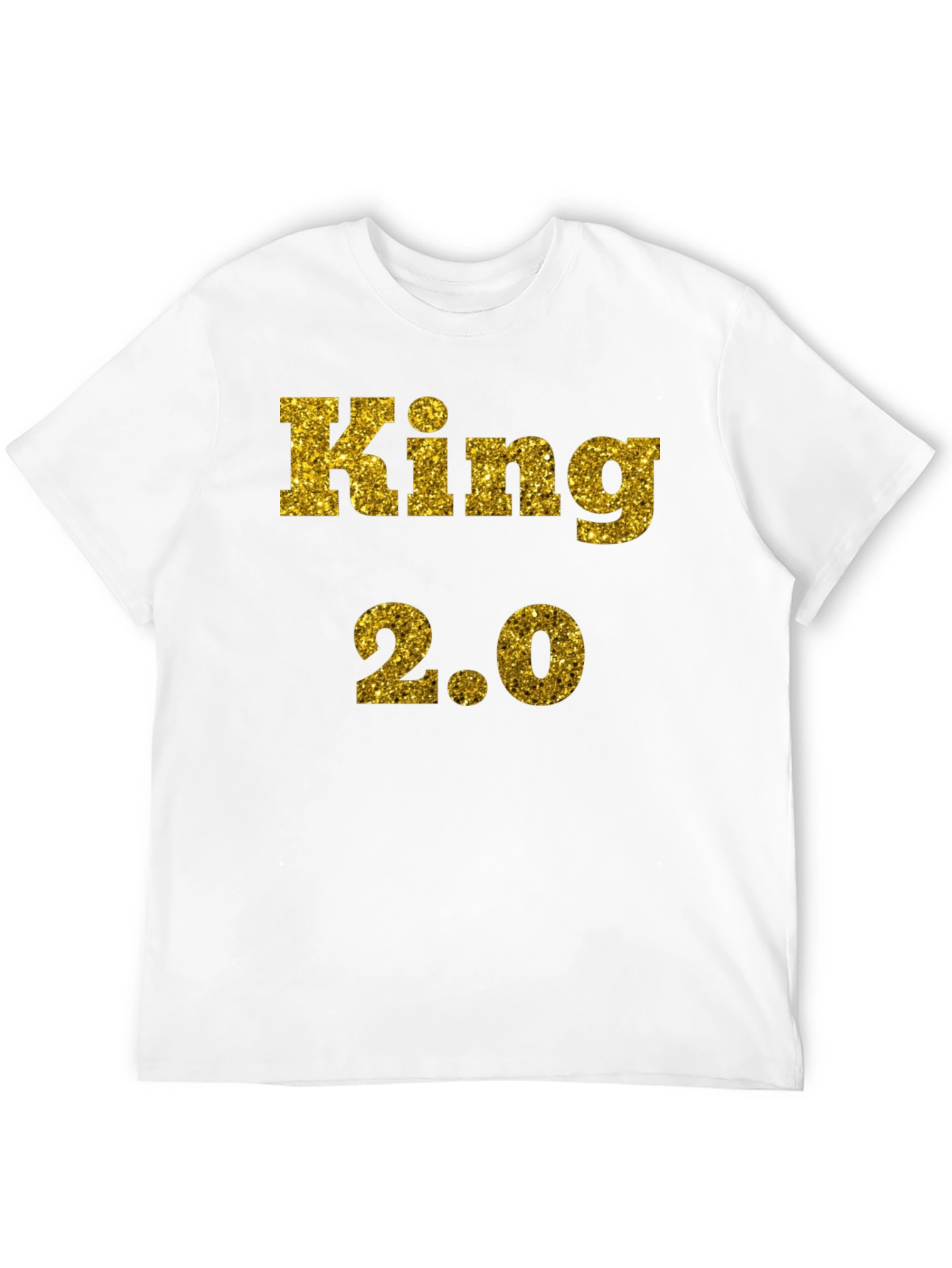 Black King 2.0 Glitter Print T-Shirt - Black view 12